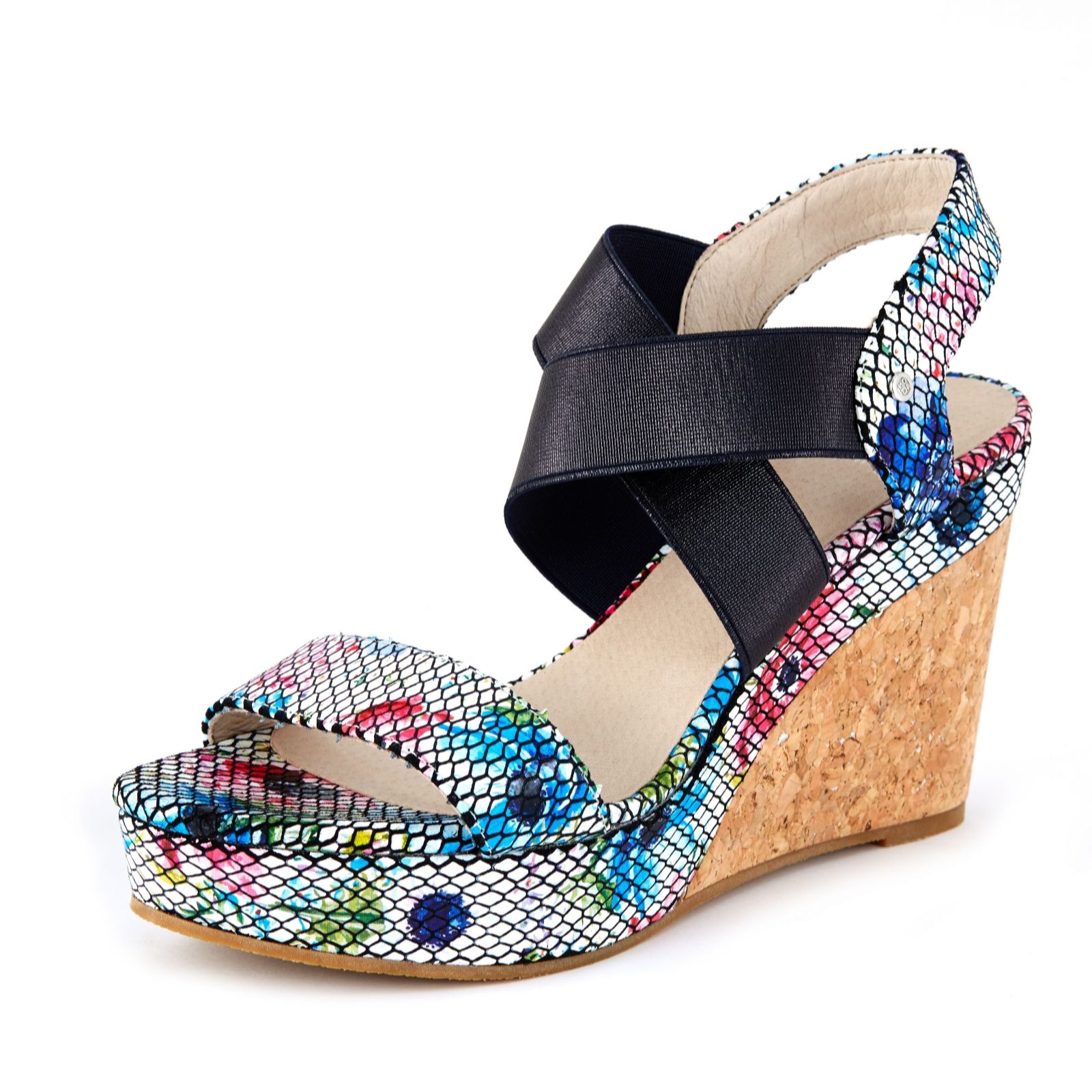 moda in pelle rivel wedge sandal