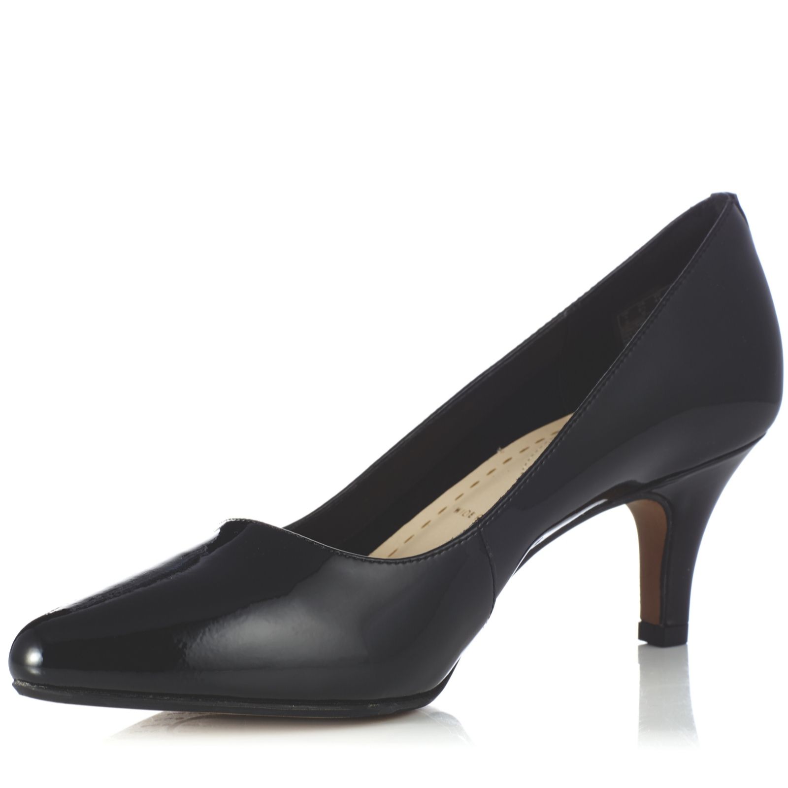 Clarks Isidora Faye Kitten Heel Court Shoe - QVC UK