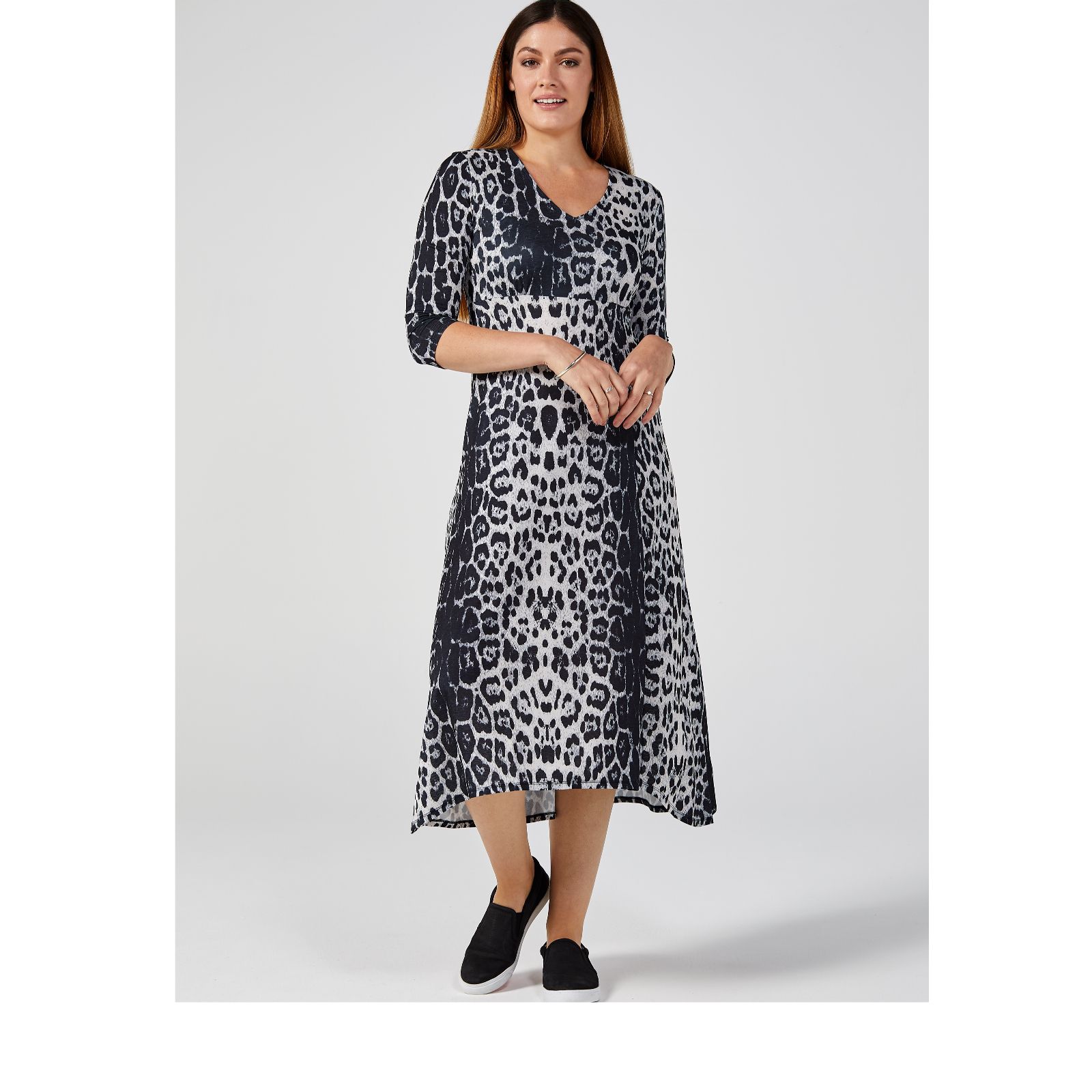 animal print midi dress uk