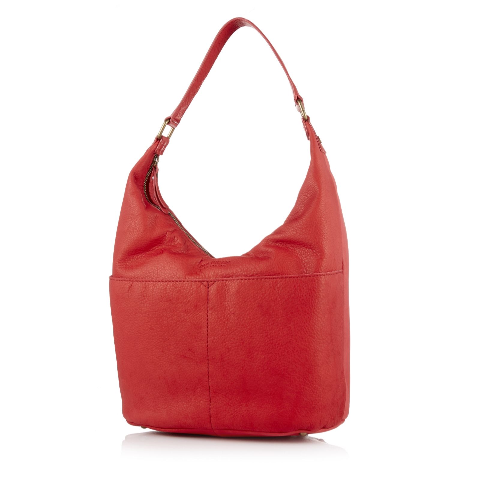 American Leather Carrie Hobo Bag QVC UK