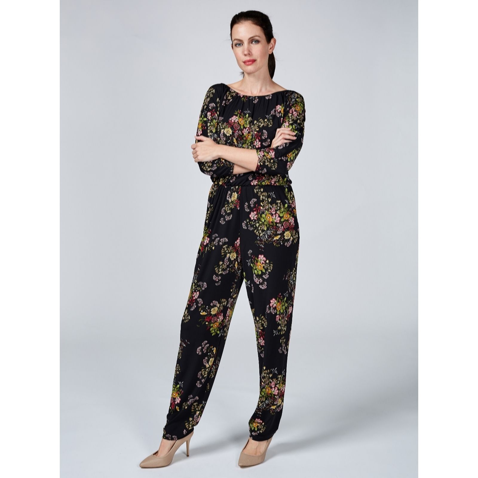 qvc kim and co jumpsuit petite