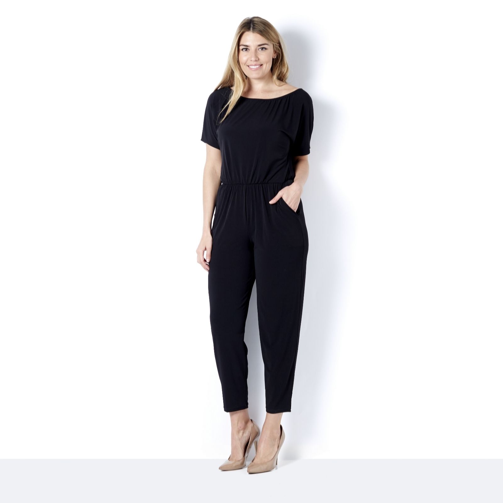 qvc kim and co jumpsuit petite