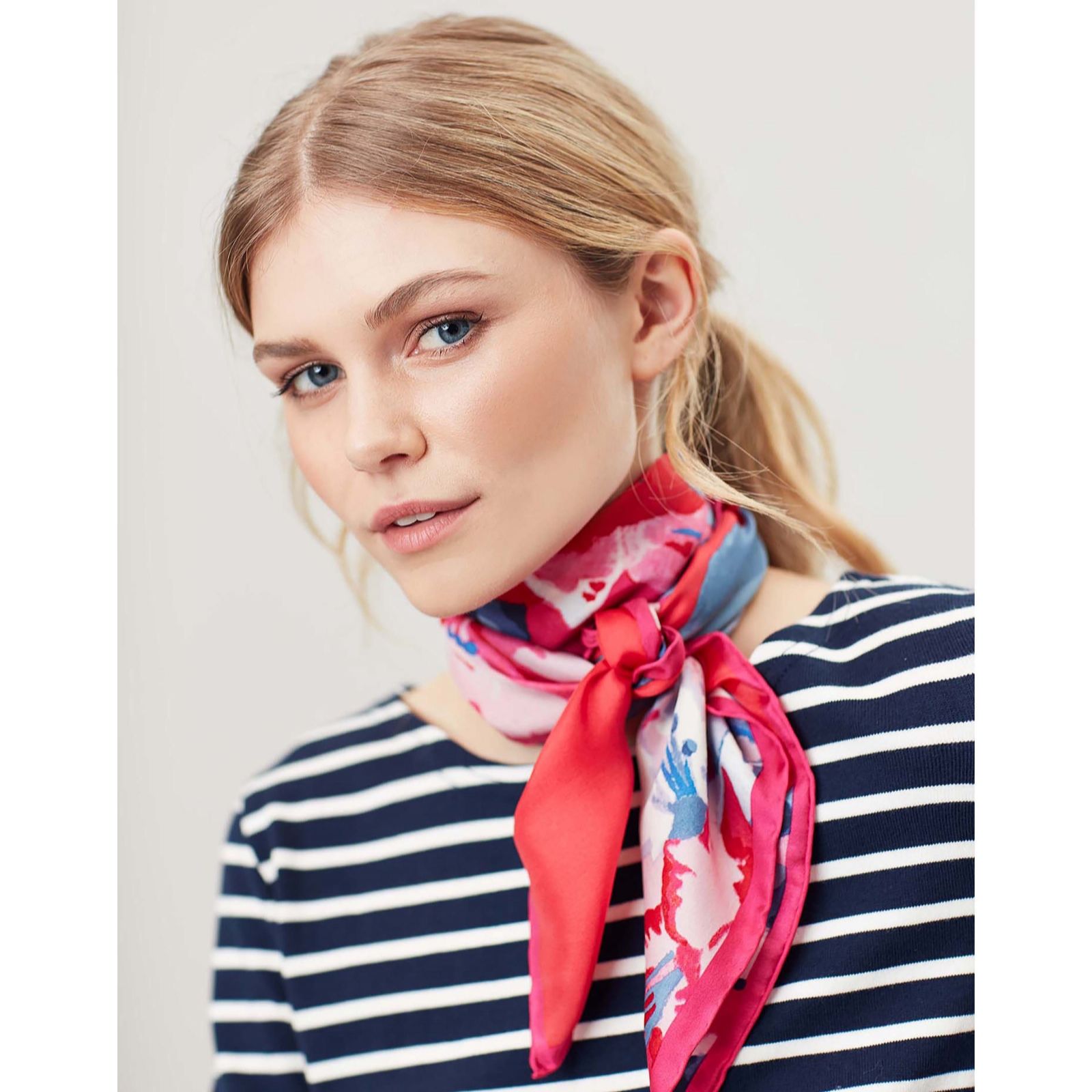 Joules Bloomfield Silk Scarf - QVC UK