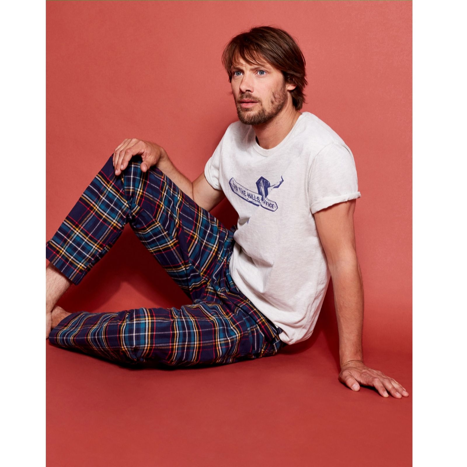 Joules Mens Sleeper Check Lounge Pyjama Bottoms QVC UK