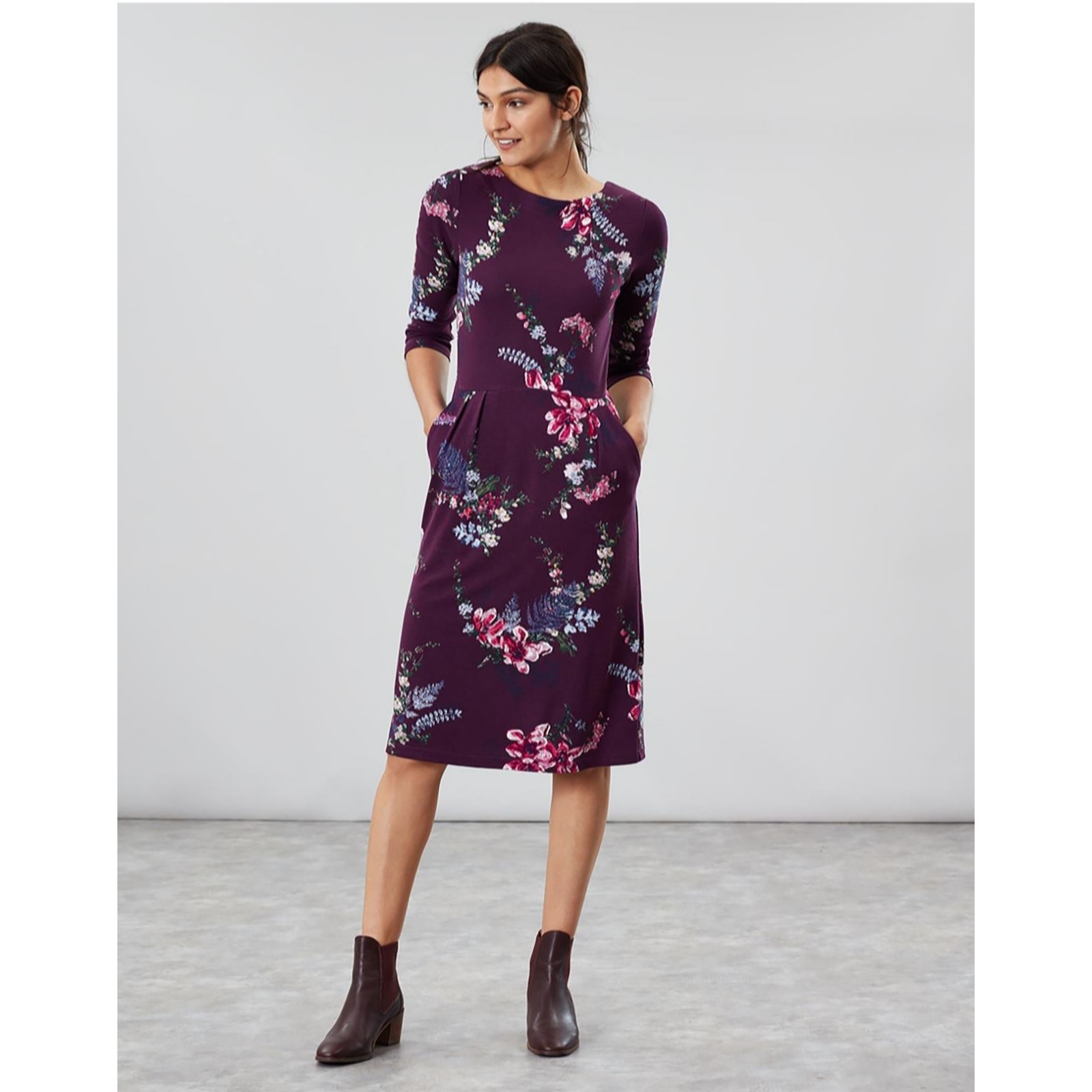 coast lola three tone pleated dress