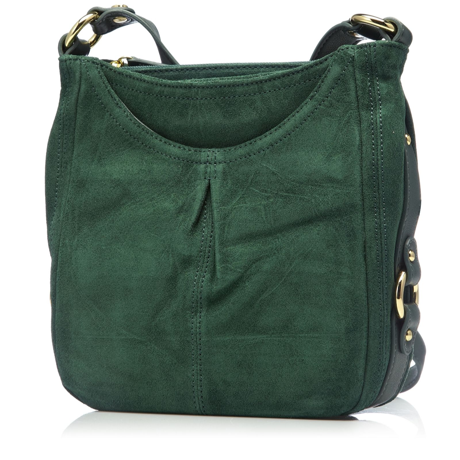 Tignanello Suede Savvy Cross Body Bag QVC UK