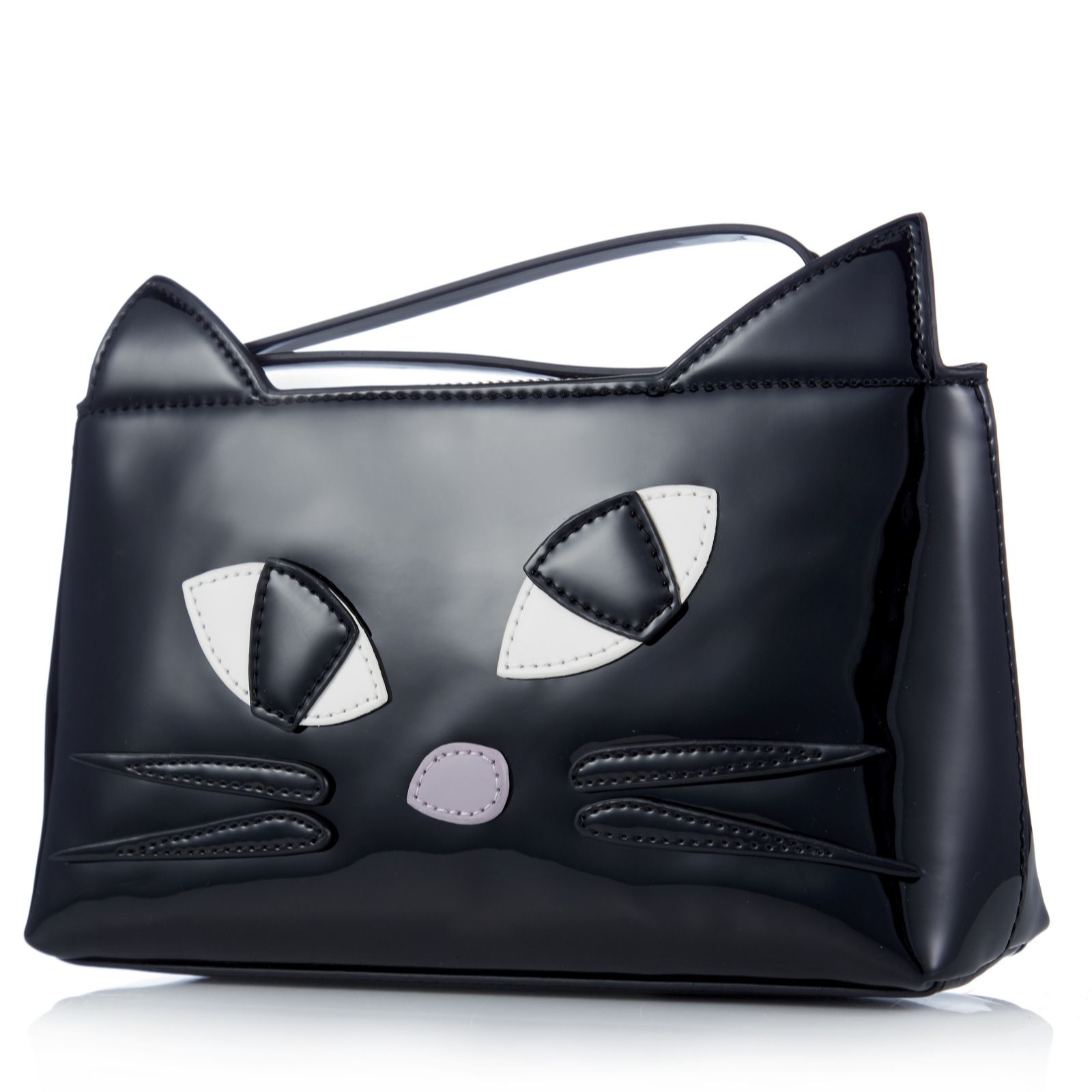 Lulu Guinness Kooky Cat Medium T Seam Pouch QVC UK