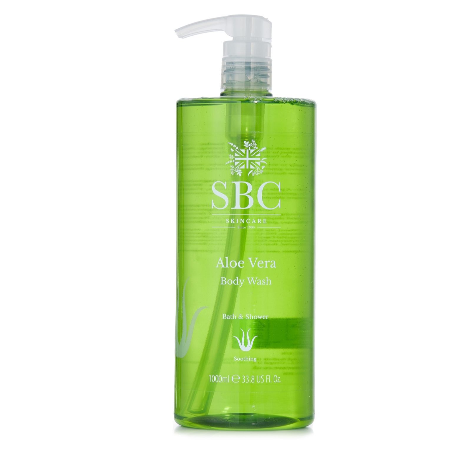 SBC Aloe Vera Bath & Shower Gel 1 Litre QVC UK