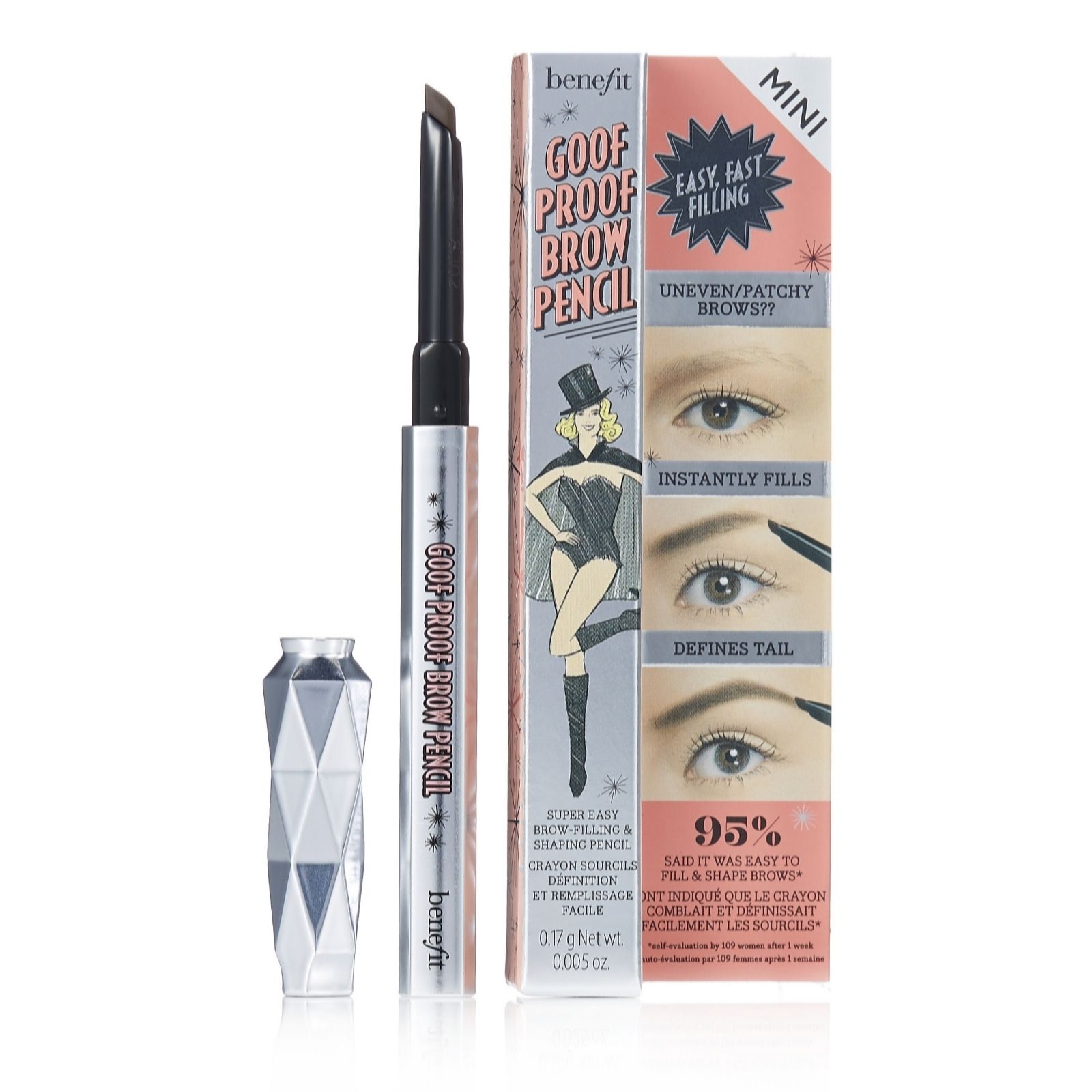 Benefit Goof Proof Eyebrow Pencil Mini - QVC UK