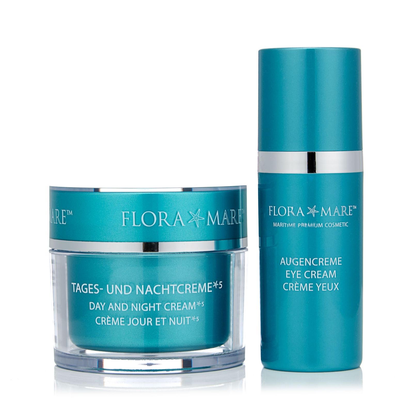 Flora Mare Day & Night Cream 100ml And Eye Cream 30ml QVC UK