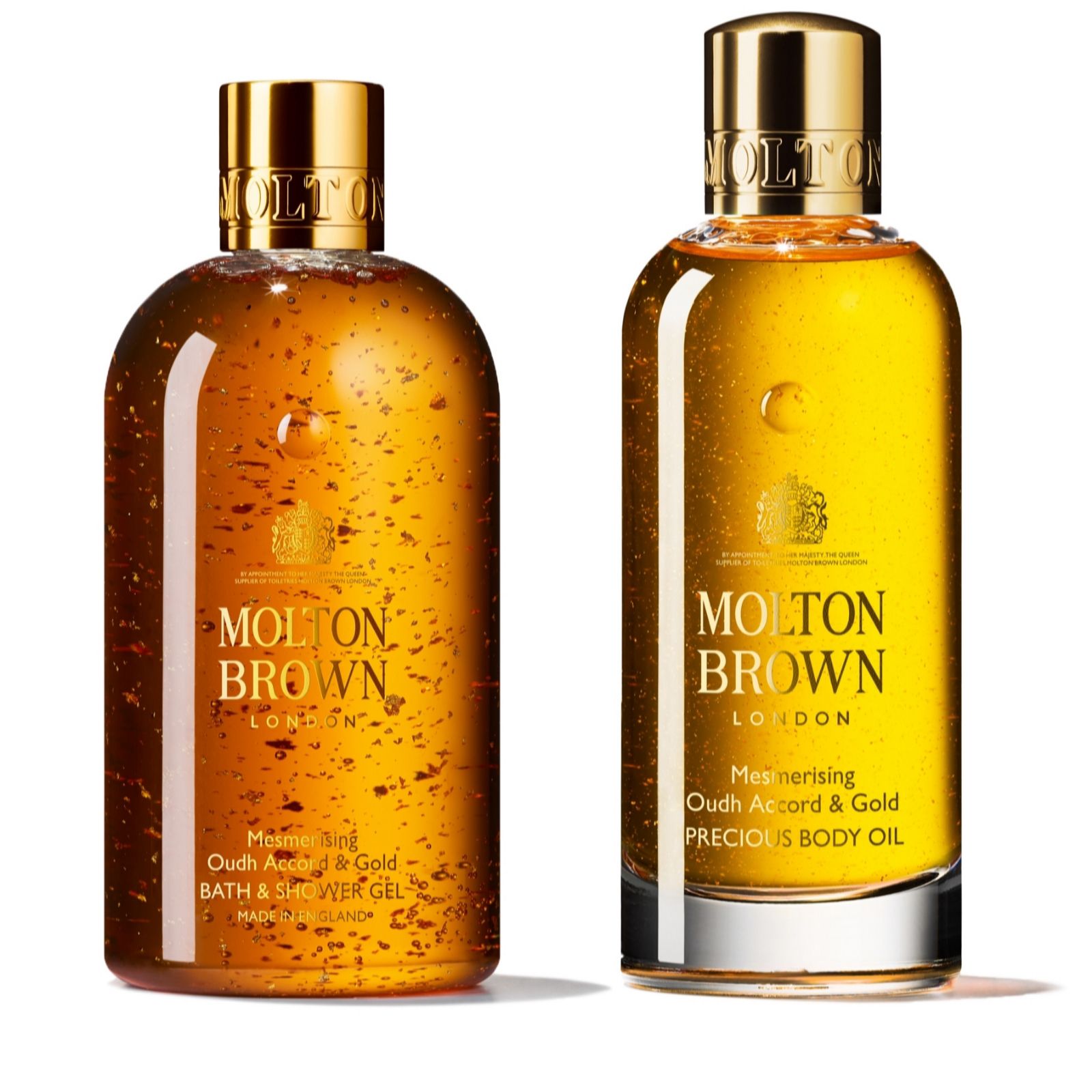 Molton Brown Mesmerising Oudh Accord & Gold Indulgent Body Care Duo