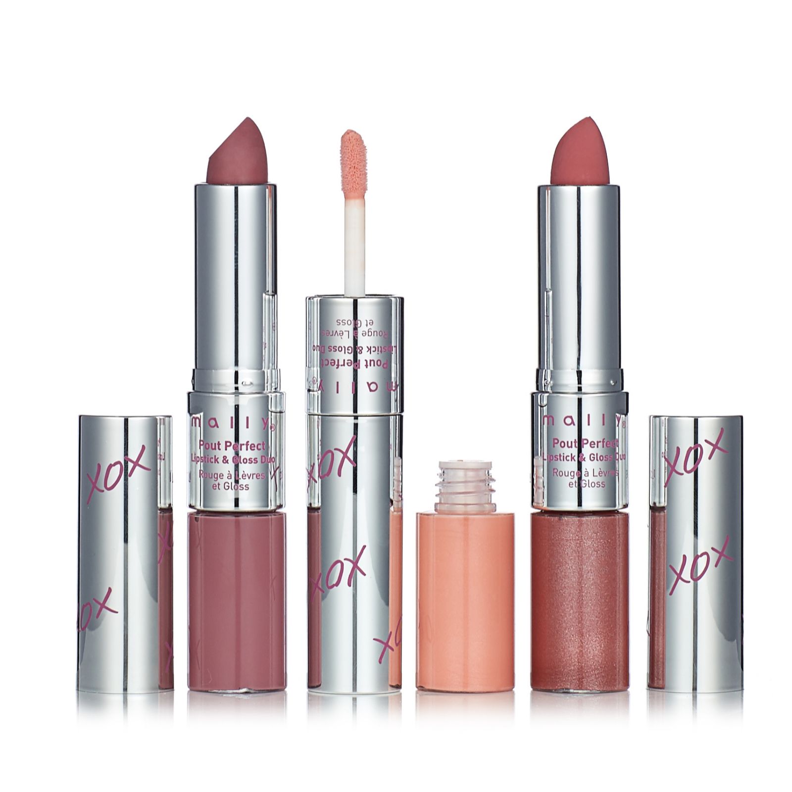 Mally Pout Perfect Lipstick & Gloss Trio QVC UK