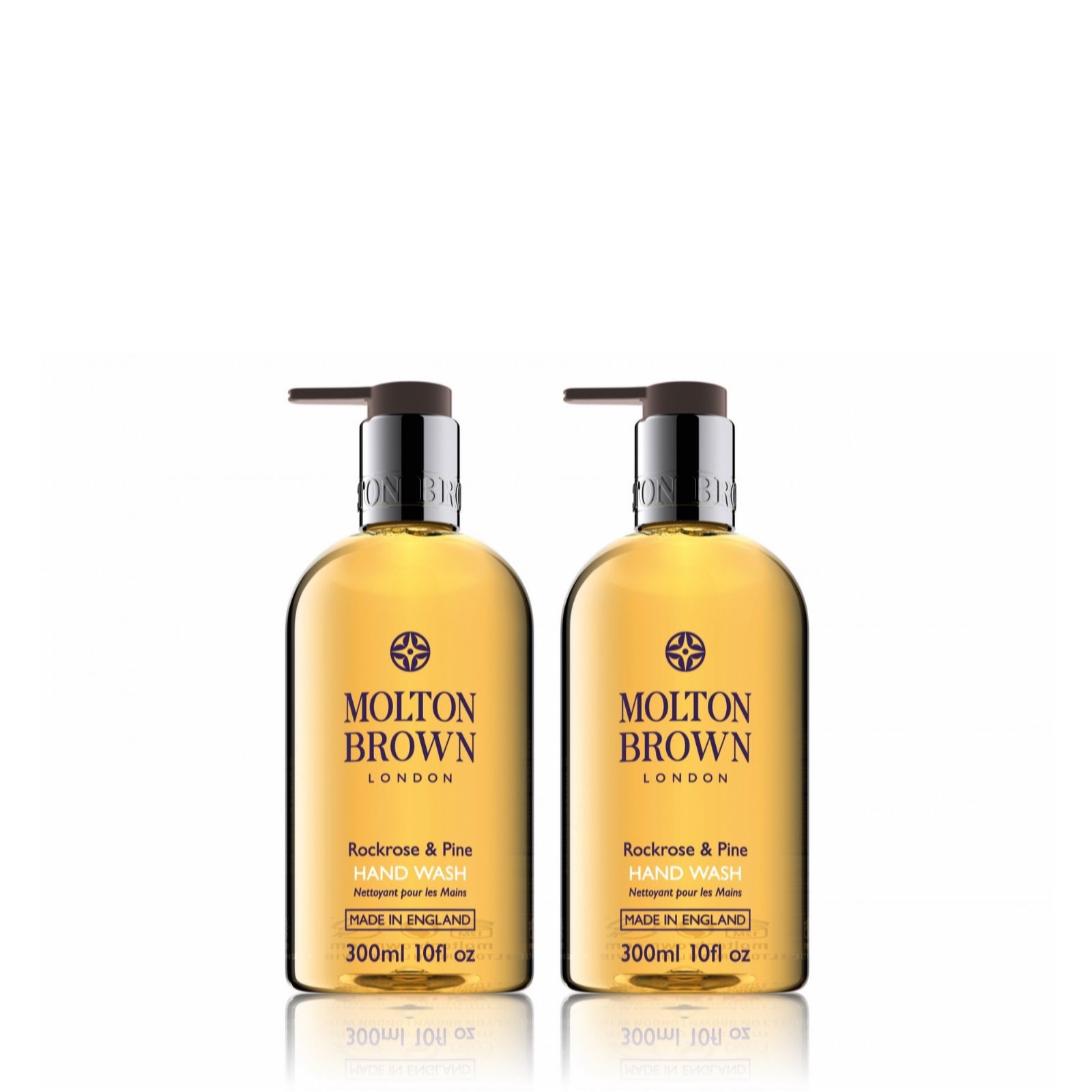 Molton Brown Rockrose & Pine 300ml Hand Wash Duo QVC UK