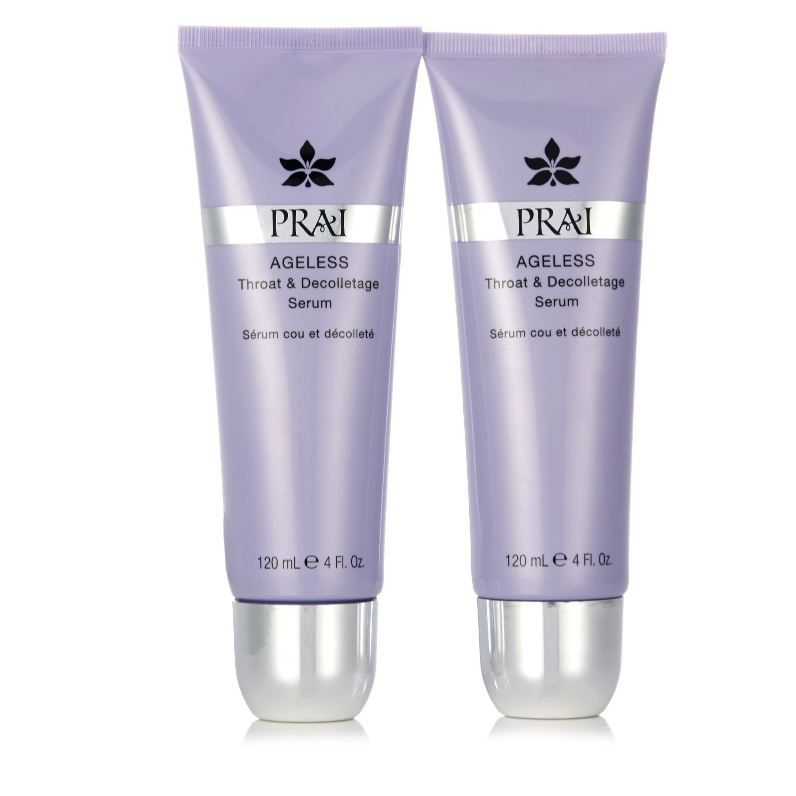 Prai Ageless Throat & Decolletage Serum Duo 120ml QVC UK