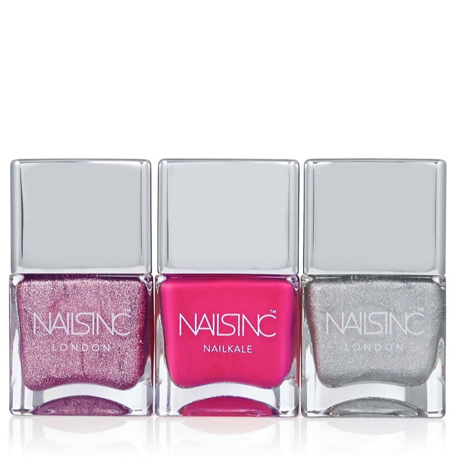 Nails Inc 3 Piece Holographic Collection QVC UK