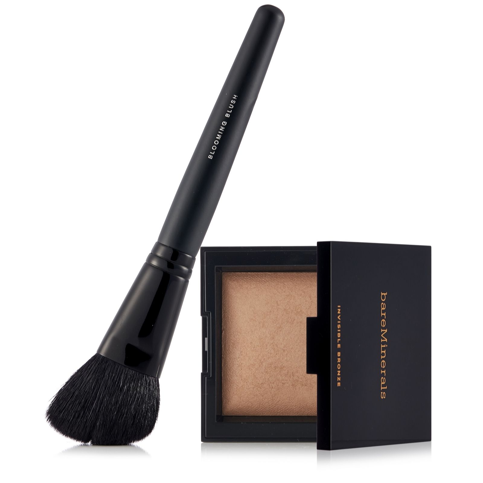 Bareminerals Invisible Bronze Powder Bronzer & Blooming Blush Brush