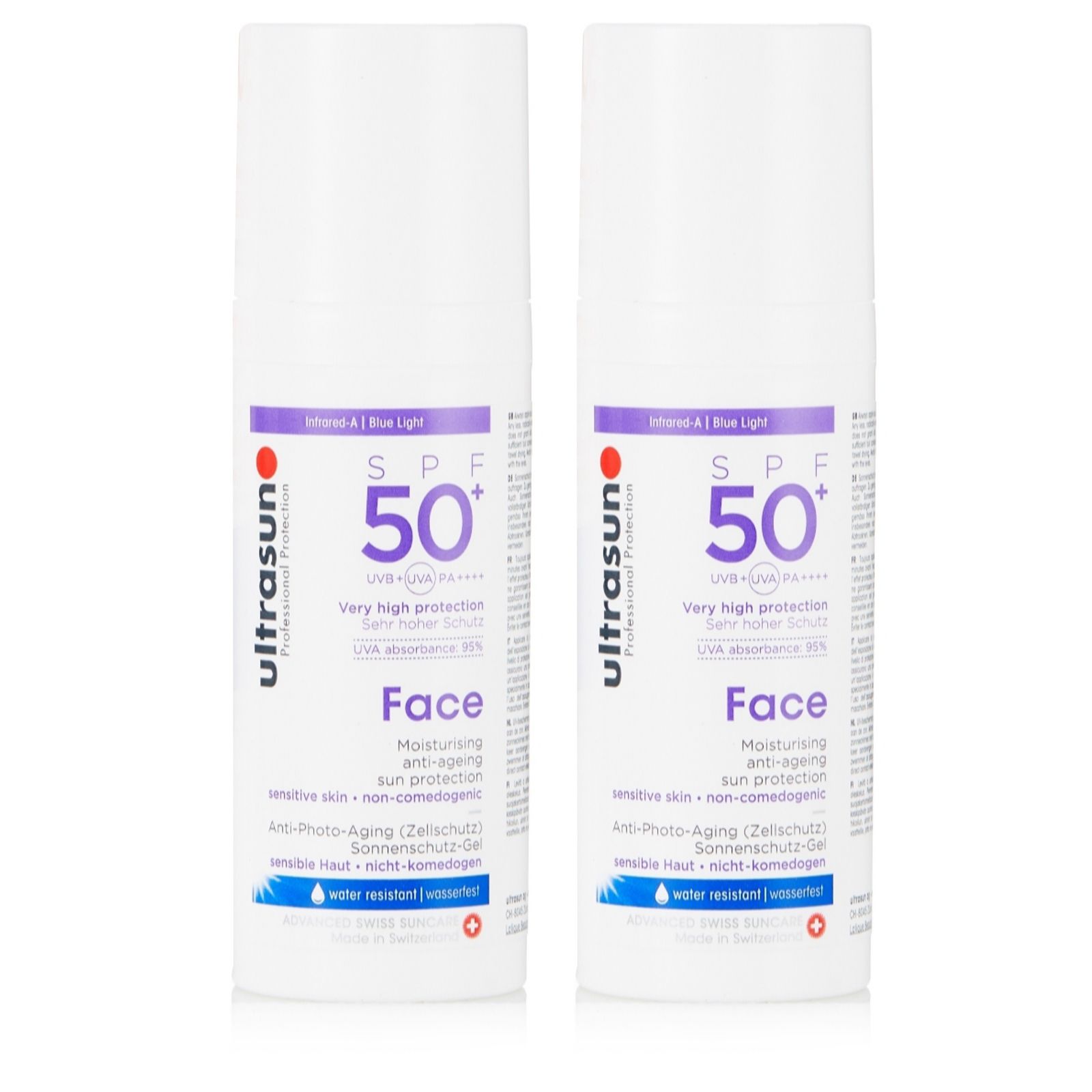 Ultrasun Sun Protection Face SPF 50+ 50ml Duo QVC UK