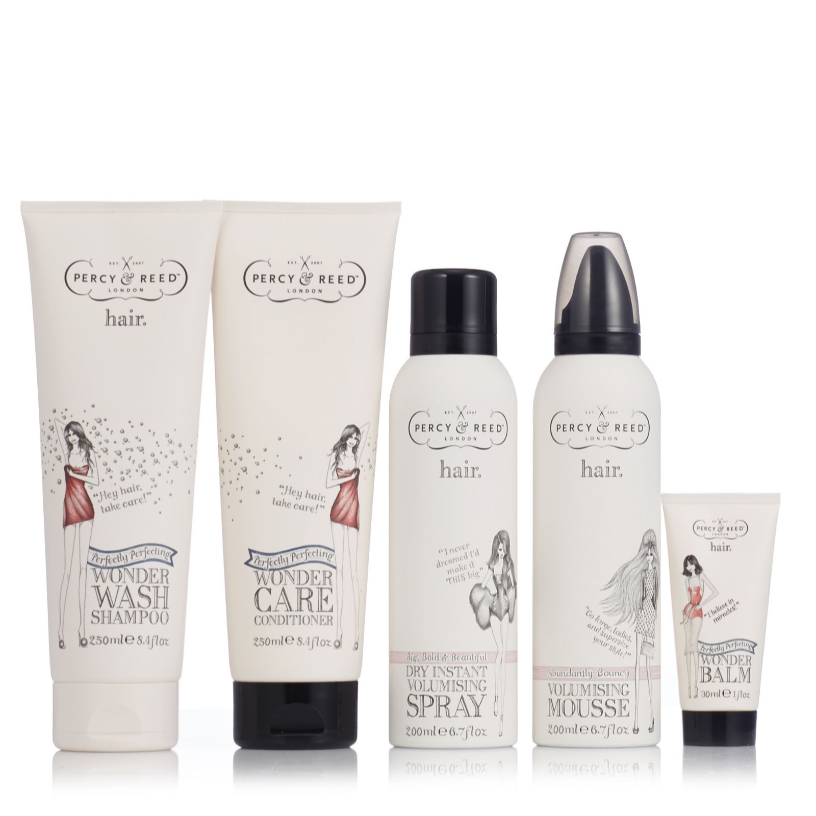 Percy & Reed 5 Piece Big Bold & Beautiful Volumising Collection QVC UK