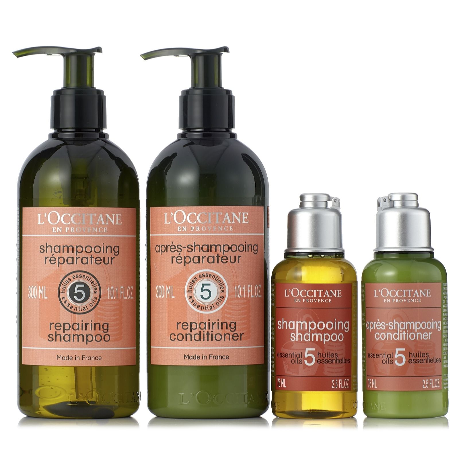 L'Occitane Repairing Shampoo & Conditioner Home and Away - QVC UK