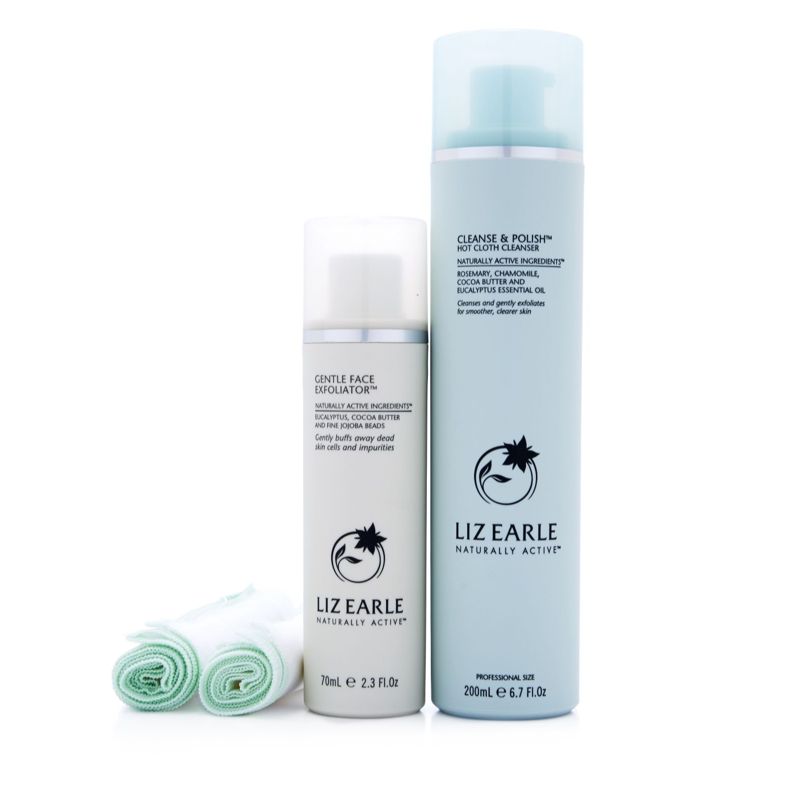 Liz Earle Cleanse & Polish and Gentle Face Exfoliator QVC UK