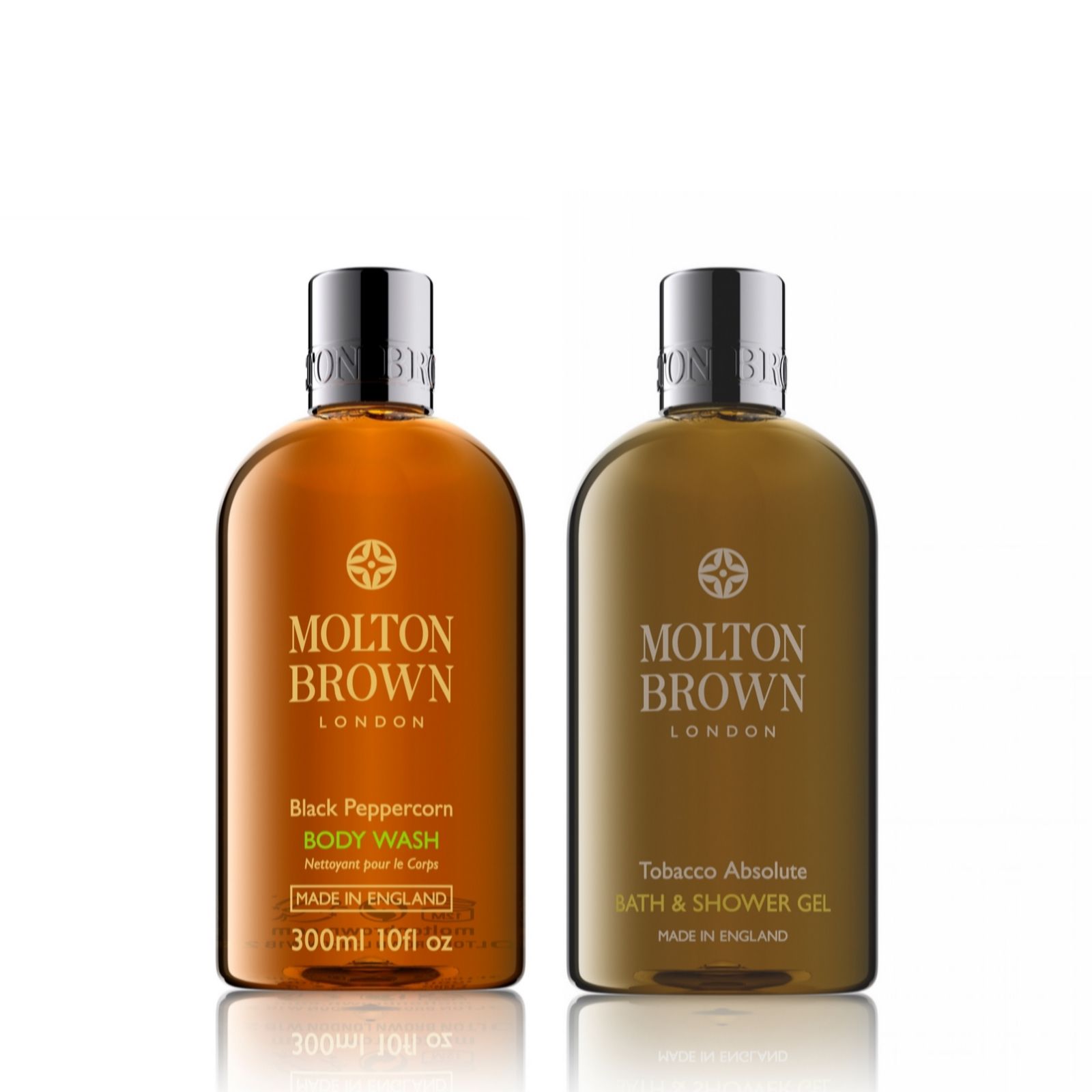 Molton Brown Black Pepper & Tobacco 300ml Body Wash Duo QVC UK