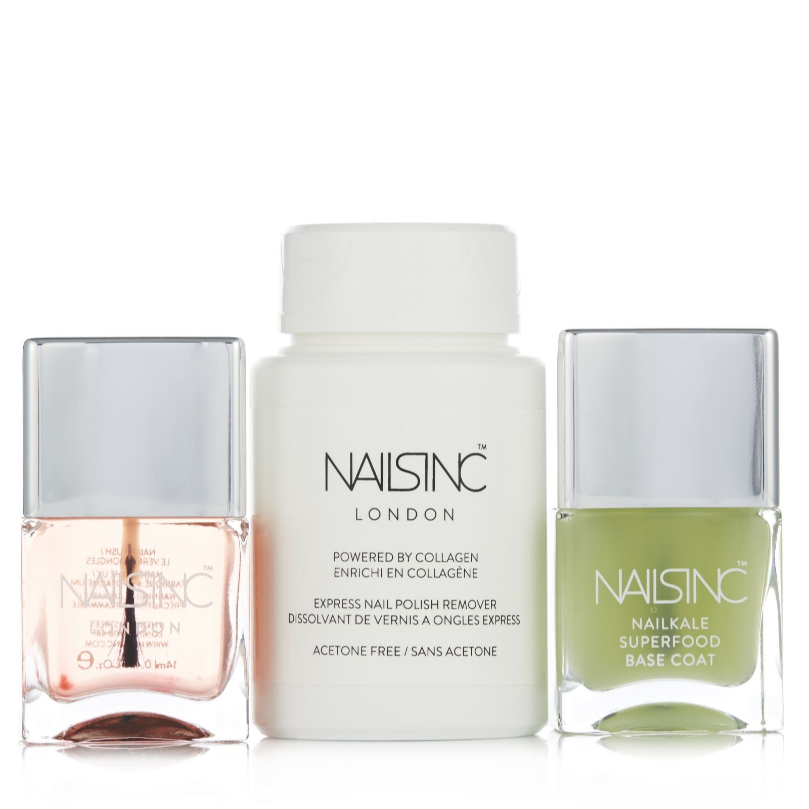 Nails Inc 3 Piece Polish Essentials Collection QVC UK