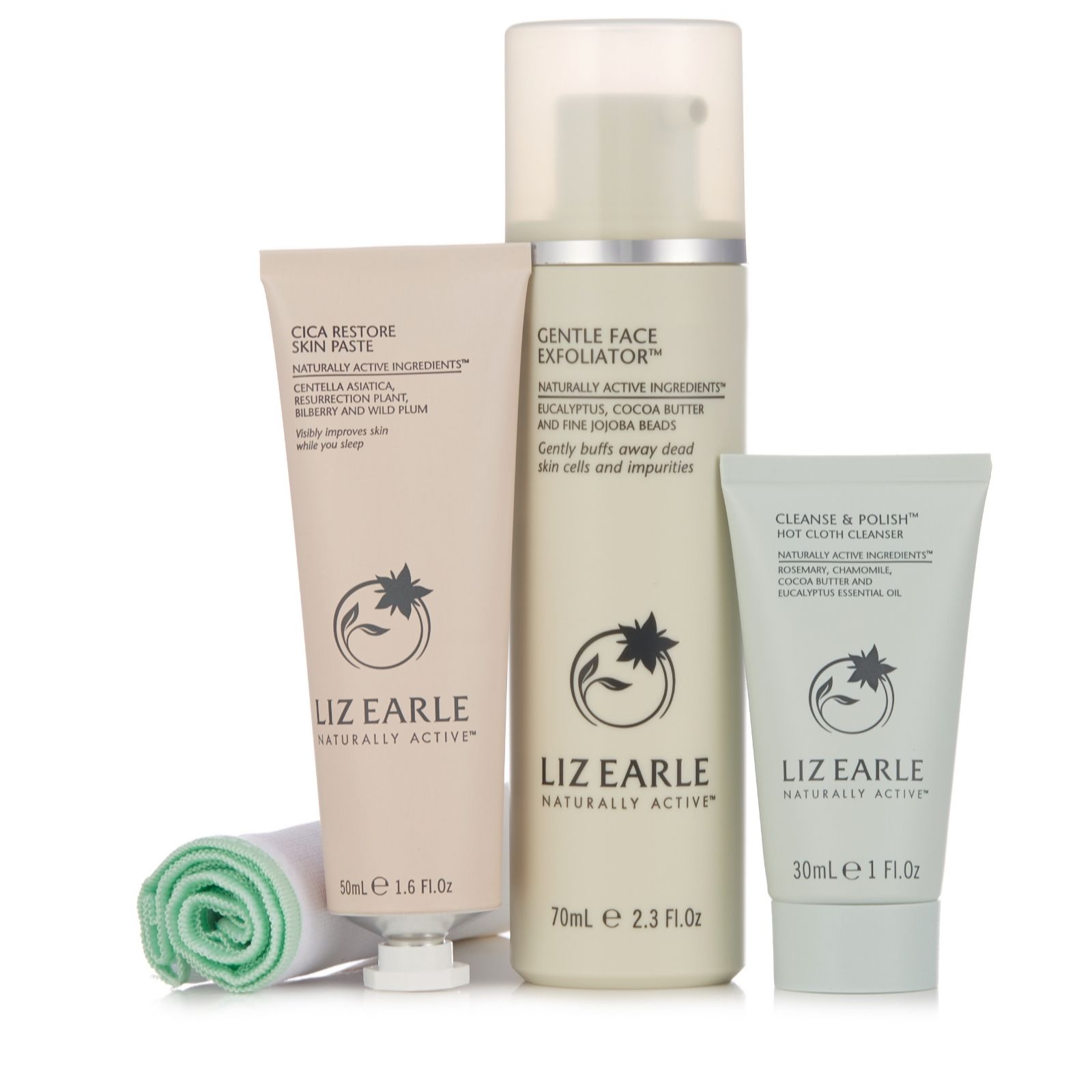 Liz Earle Cica Restore Skin Paste with Gentle Face Exfoliator QVC UK