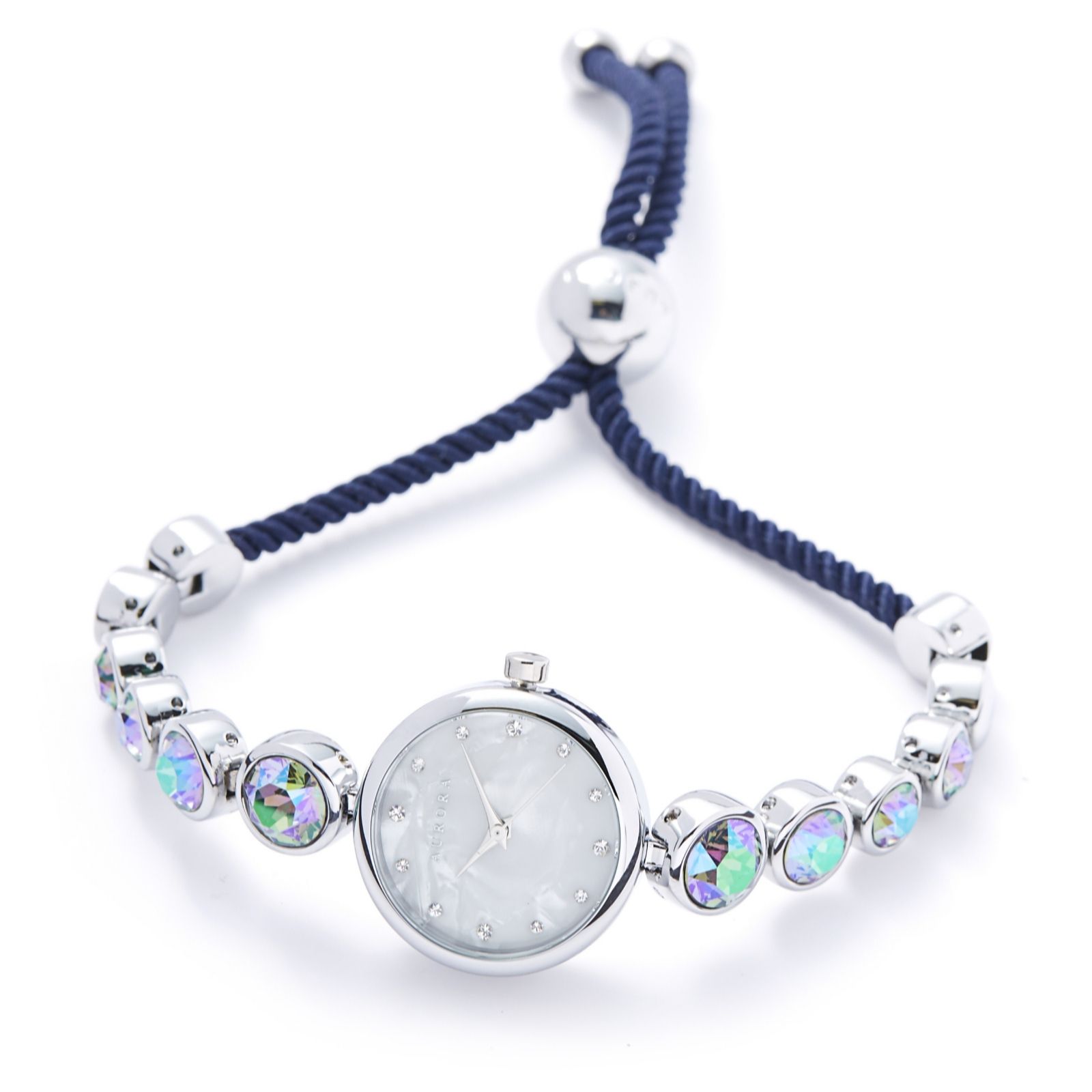 swarovski crystal bangle watch