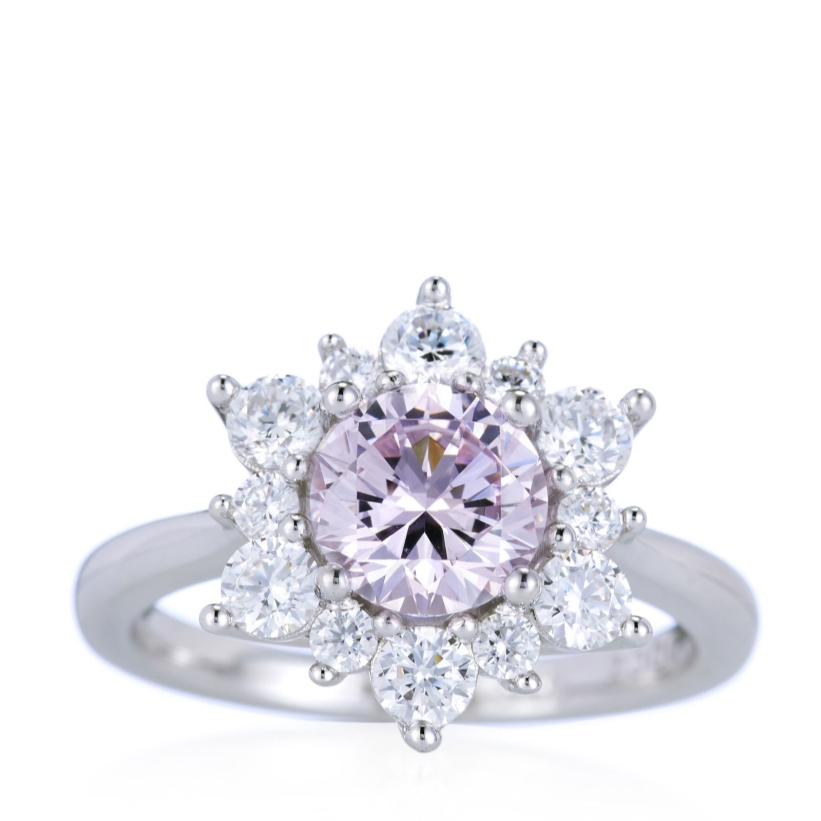 Michelle Mone for Diamonique 2.2ct tw Flower Ring Sterling Silver Page 1 QVC UK