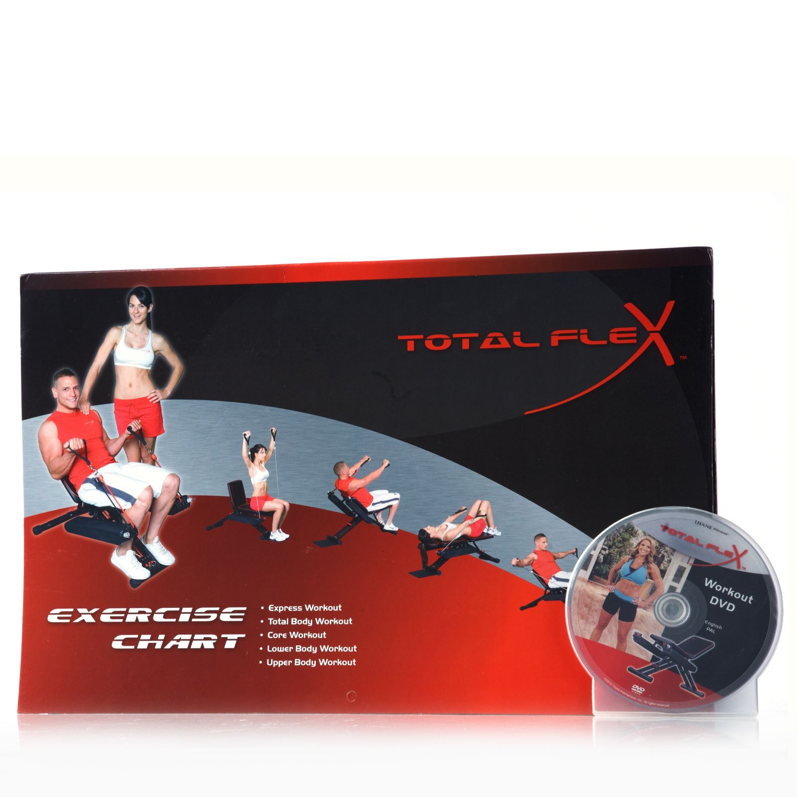 Total Flex Excerciser with Adjustable Resistance & Workout DVD QVC UK