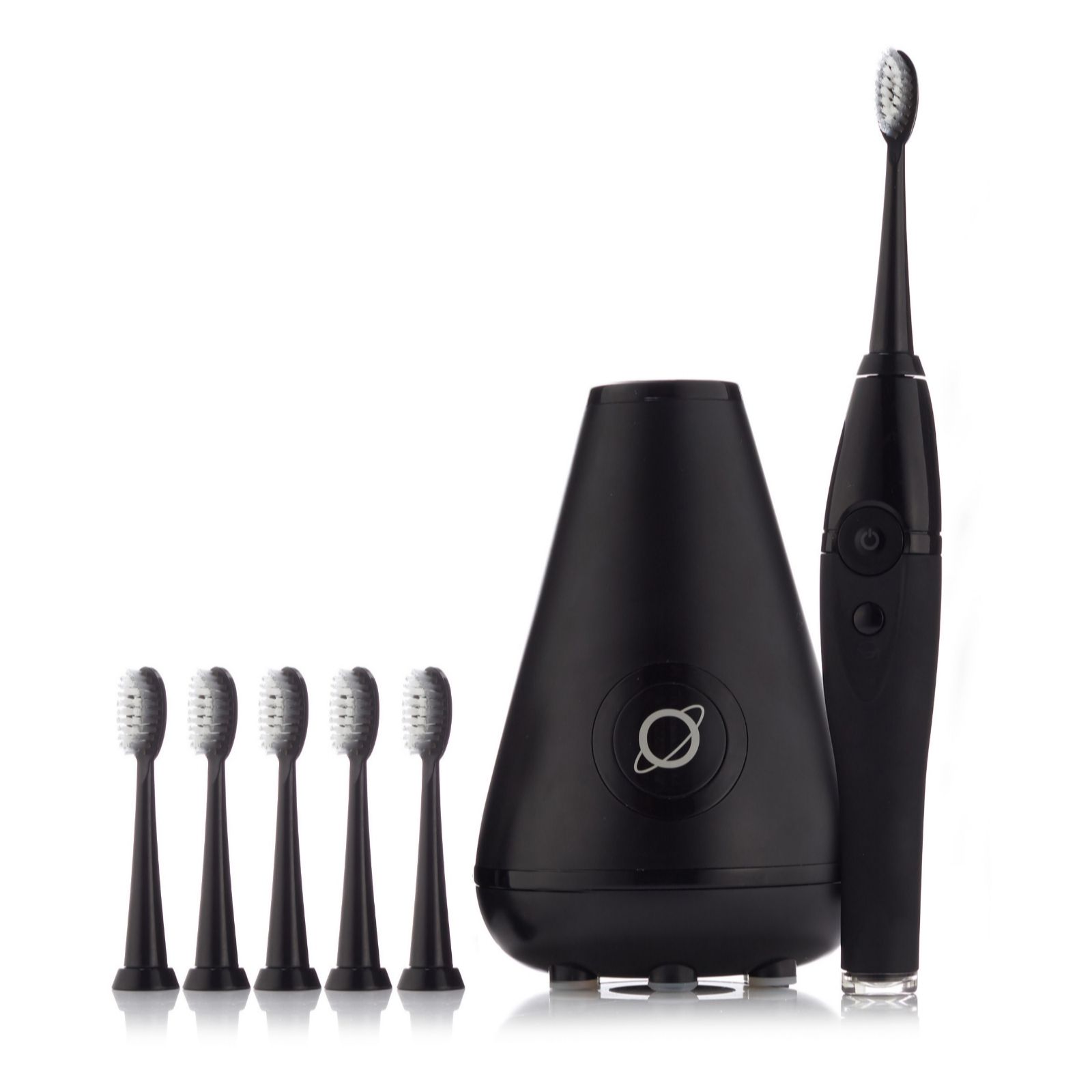 Tao Clean Sonic Toothbrush With UV Sanitiser Charging Dock & 6 Brush Heads QVC UK