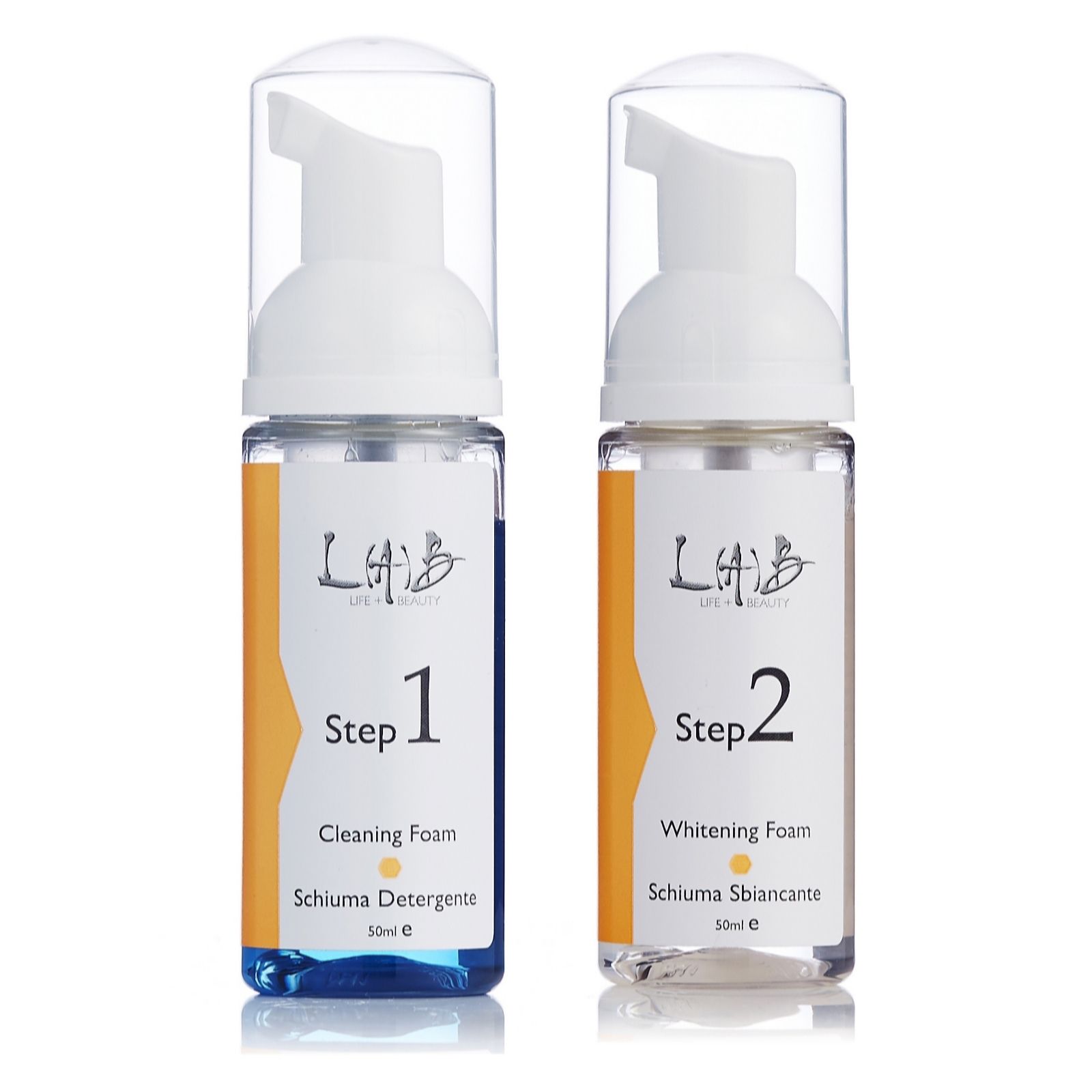LAB Teeth Whitening 2 Step Mousse - QVC UK