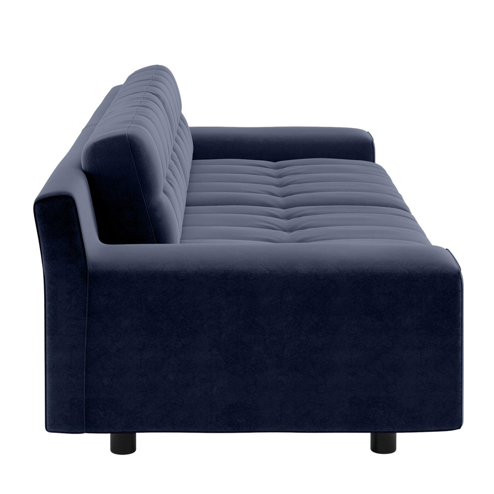 Habitat Hendricks Navy Velvet 4 Seater Sofa QVC UK