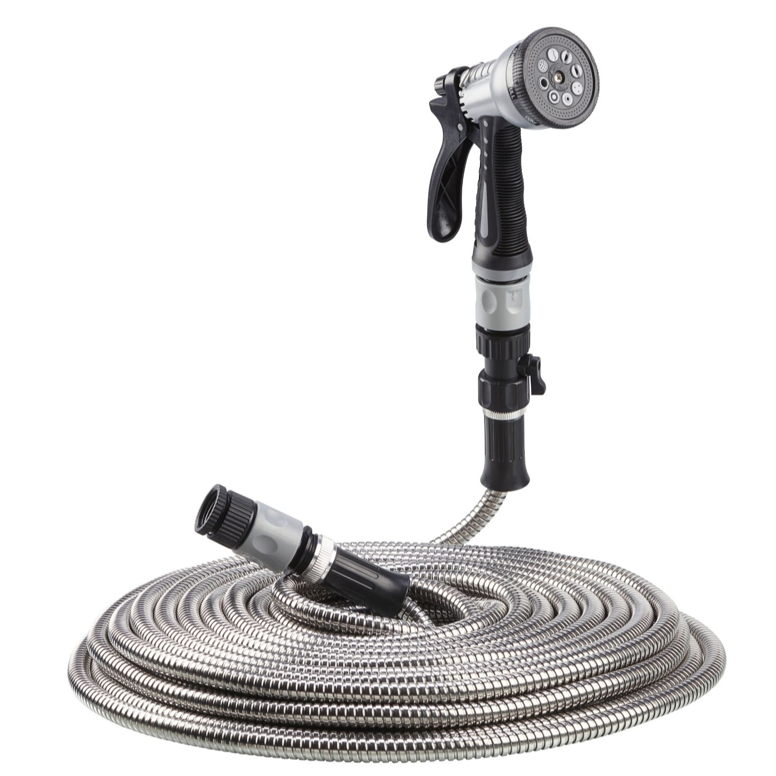 Garden Gear Stainless Steel Hose and Nozzle QVC UK