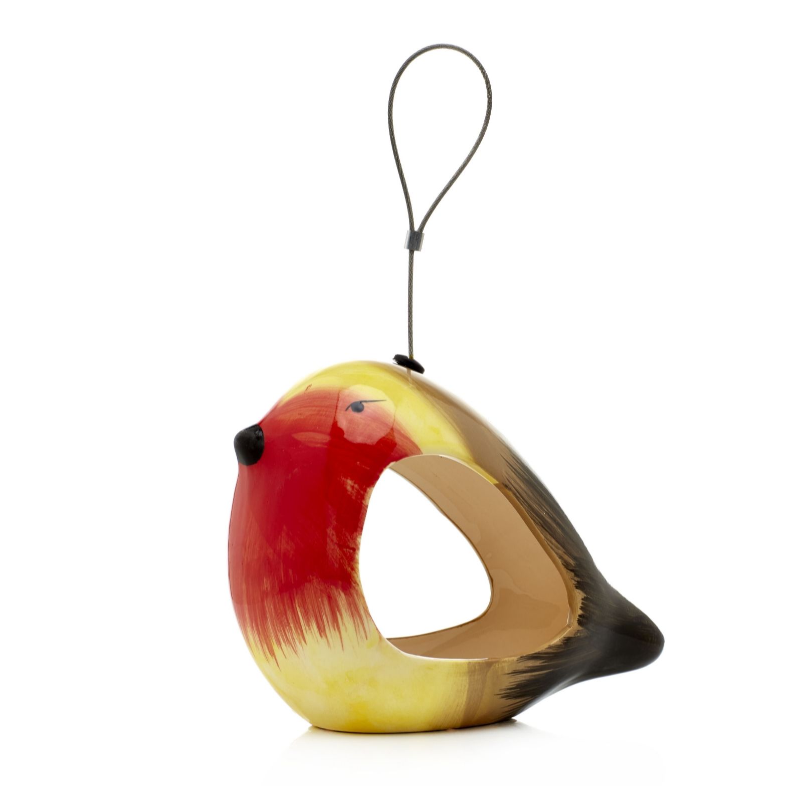 Wildlife World Ceramic Robin Bird Feeder Qvc Uk