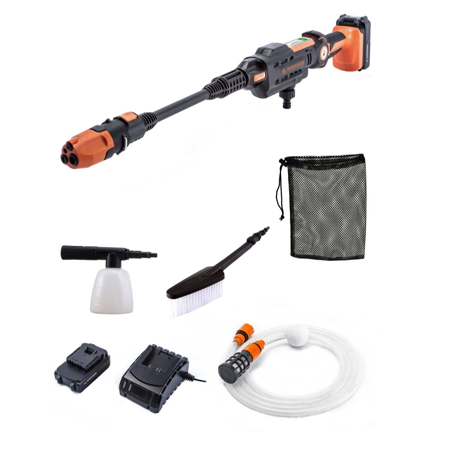Yardforce Aquajet 20v Cordless Handheld Pressure Washer with 1hr Charge