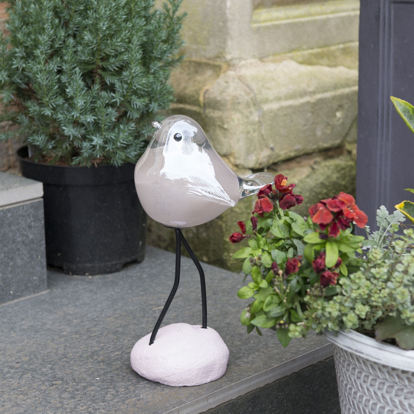 Home2Garden Glass Bird Ornament QVC UK