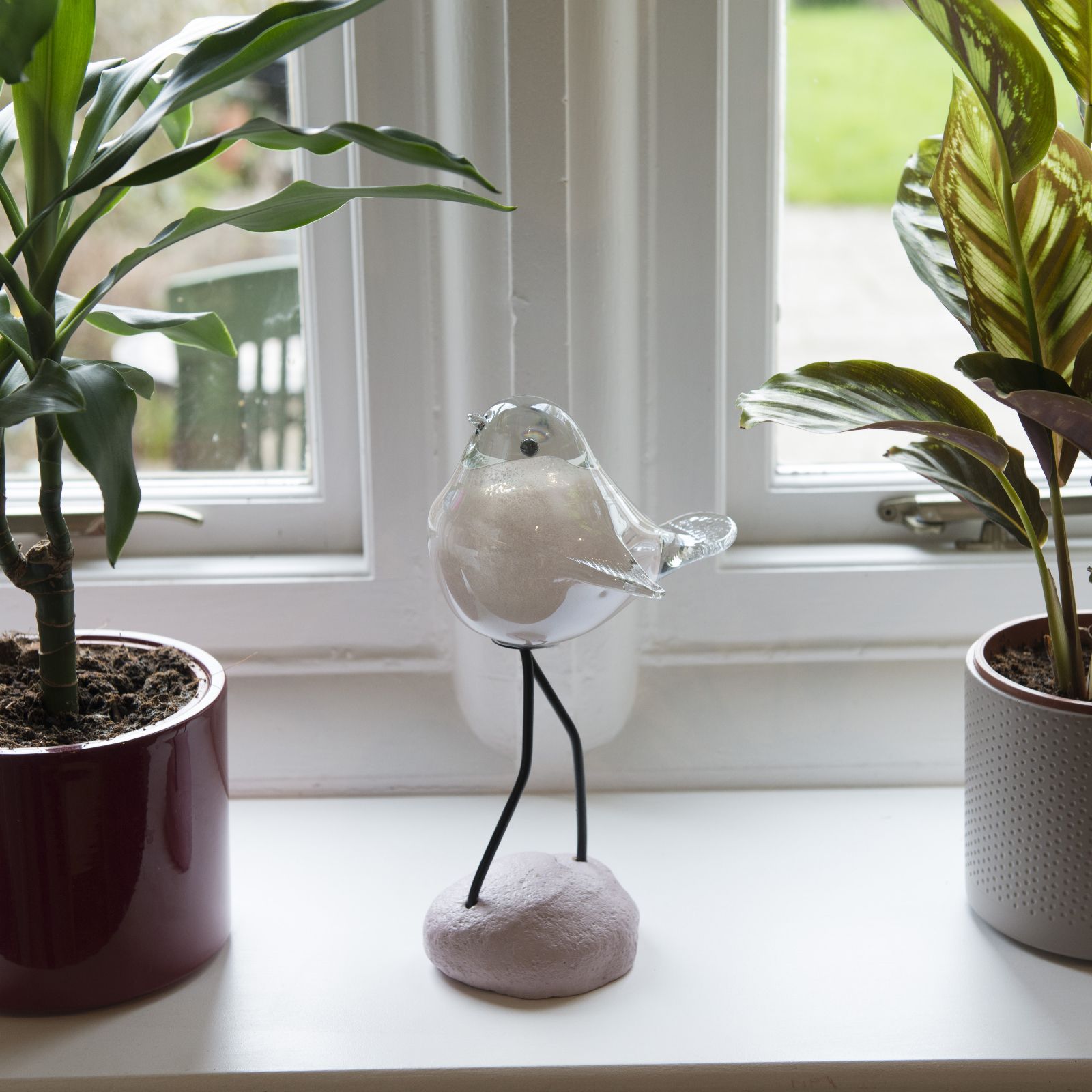 Home2Garden Glass Bird Ornament QVC UK