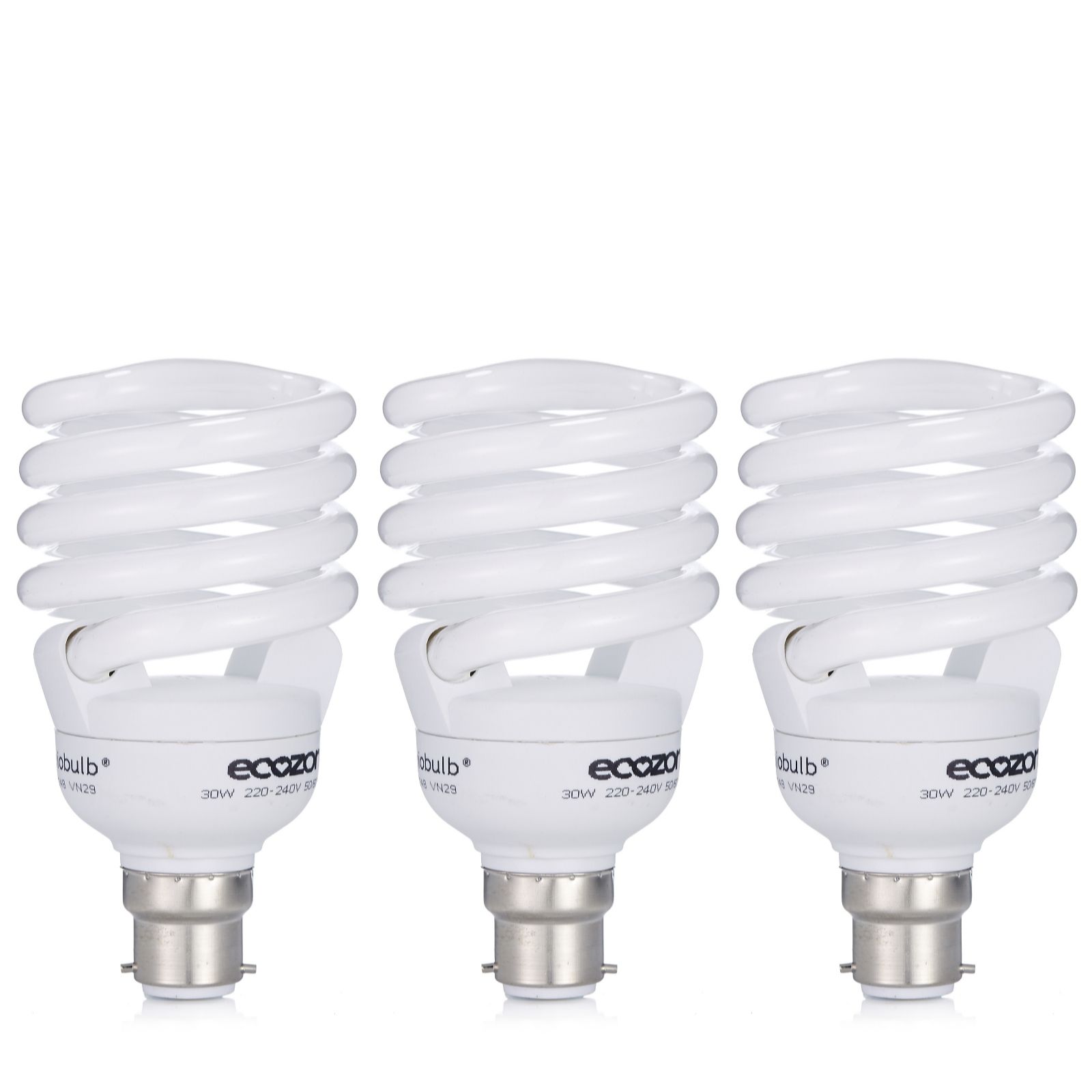 Pack of 3 Ecozone Daylight BioBulb Max QVC UK