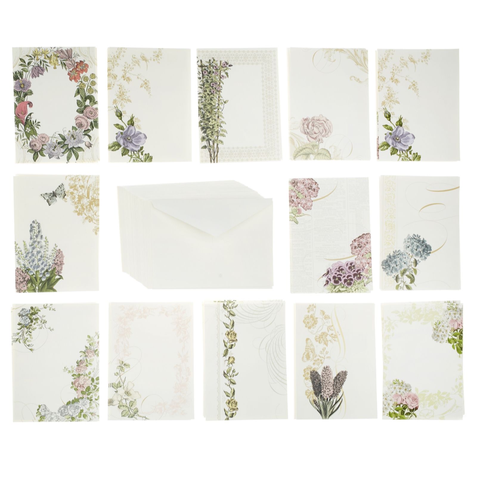 Anna Griffin Pack of 48 Trelliage Cards and Envelopes - QVC UK