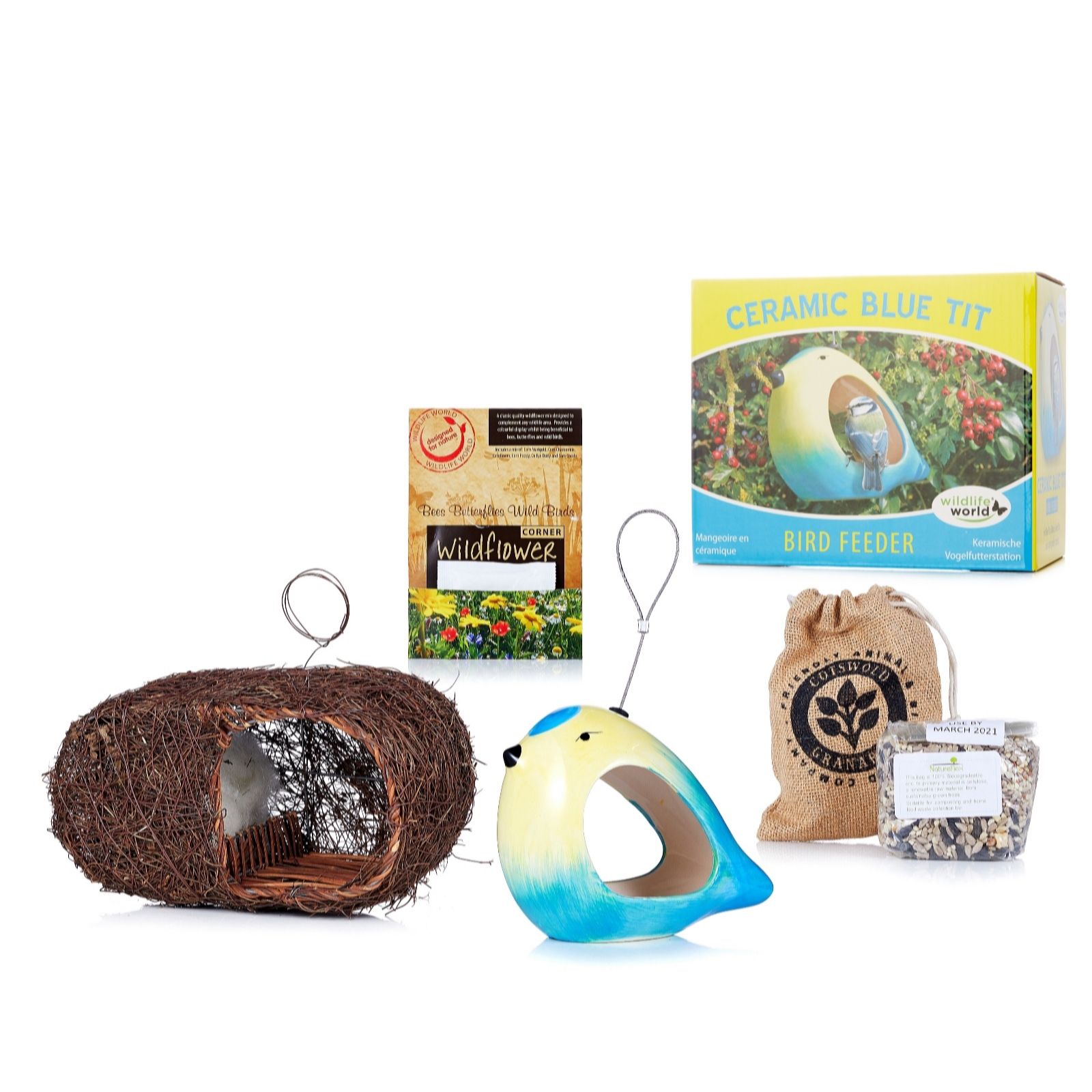 Wildlife World Bird Feed Nest Gift Hamper Qvc Uk