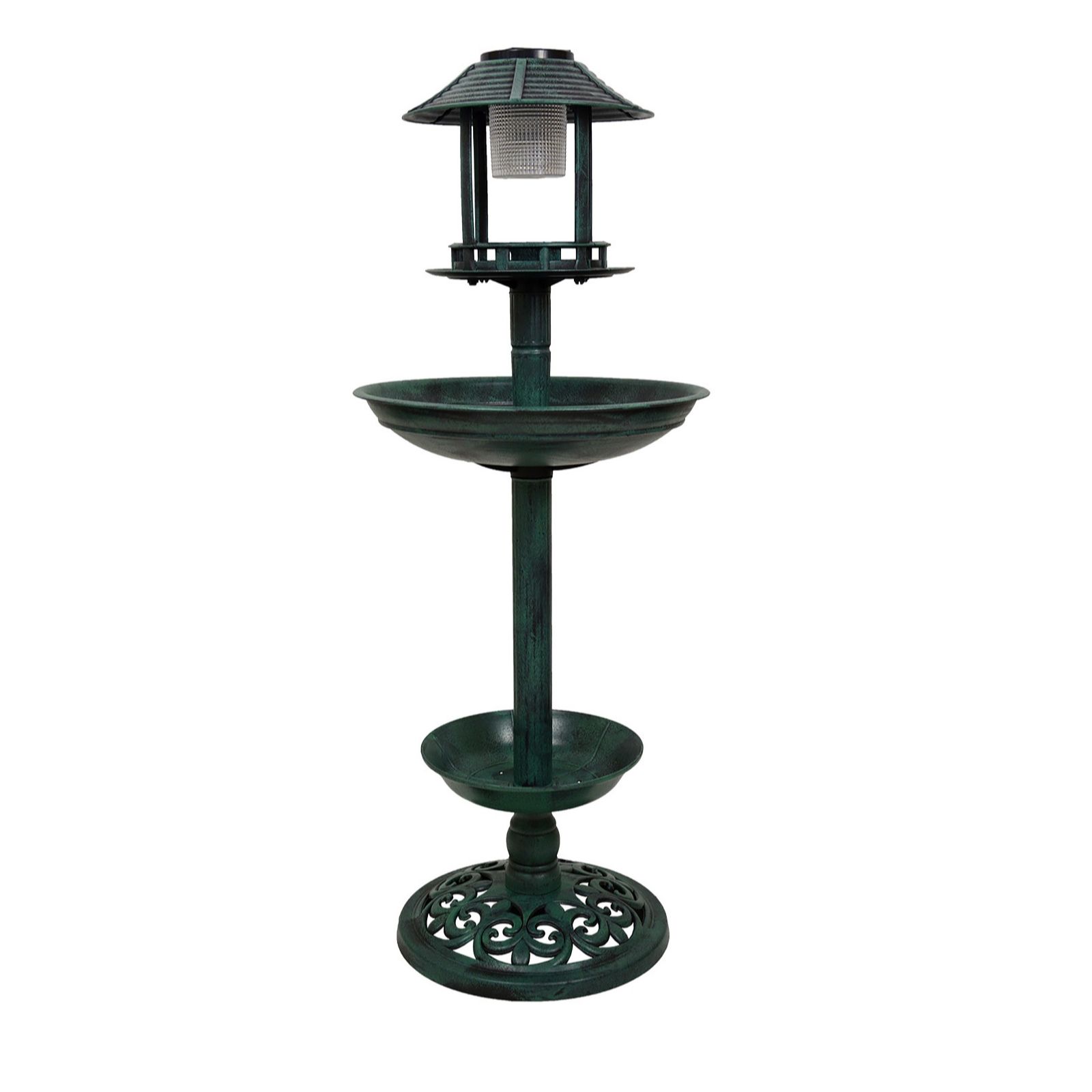 Jennings Decorative Bird Feeder with Solar Lantern - QVC UK