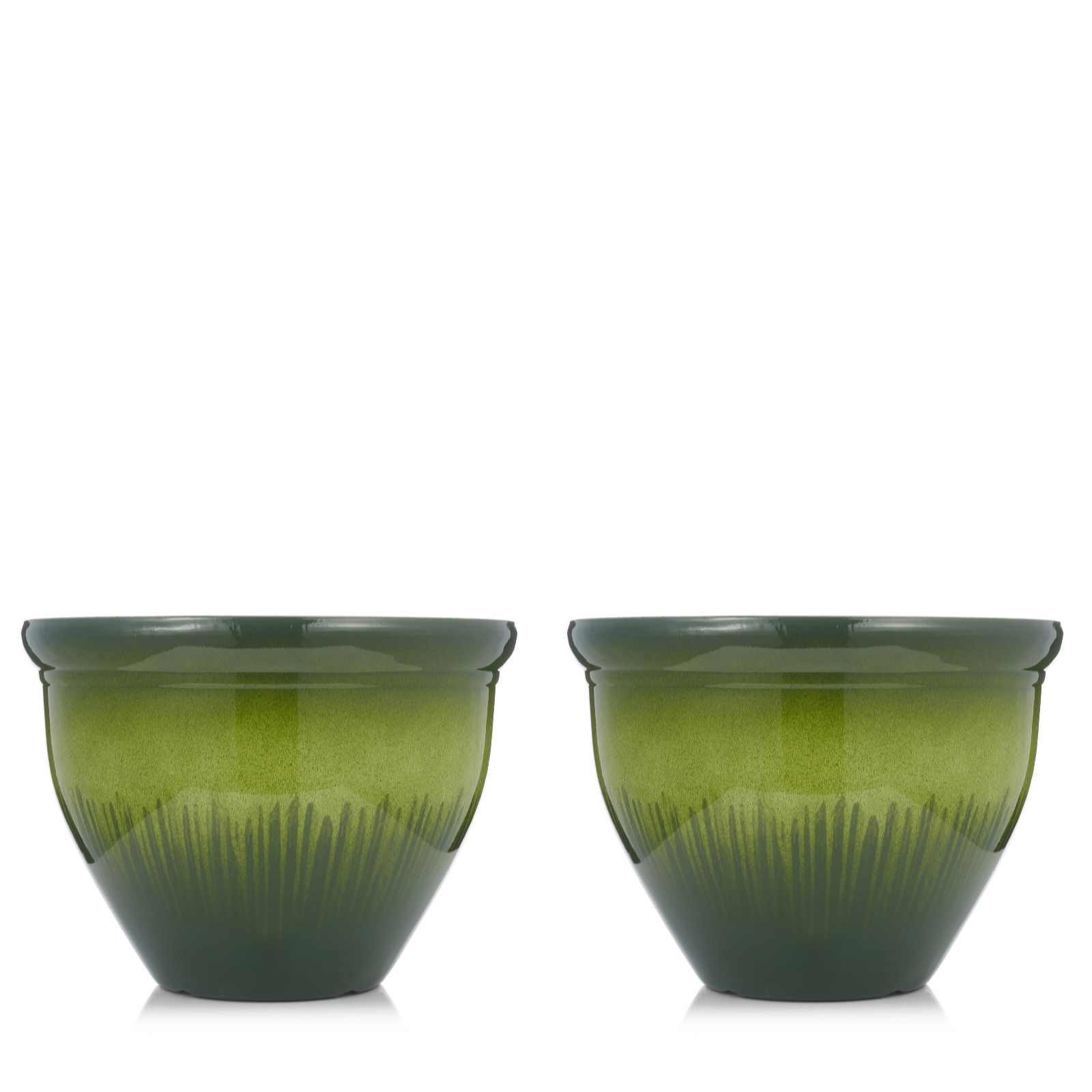 Grumpy Gardener Set of 2 Large Coloured Planters QVC UK