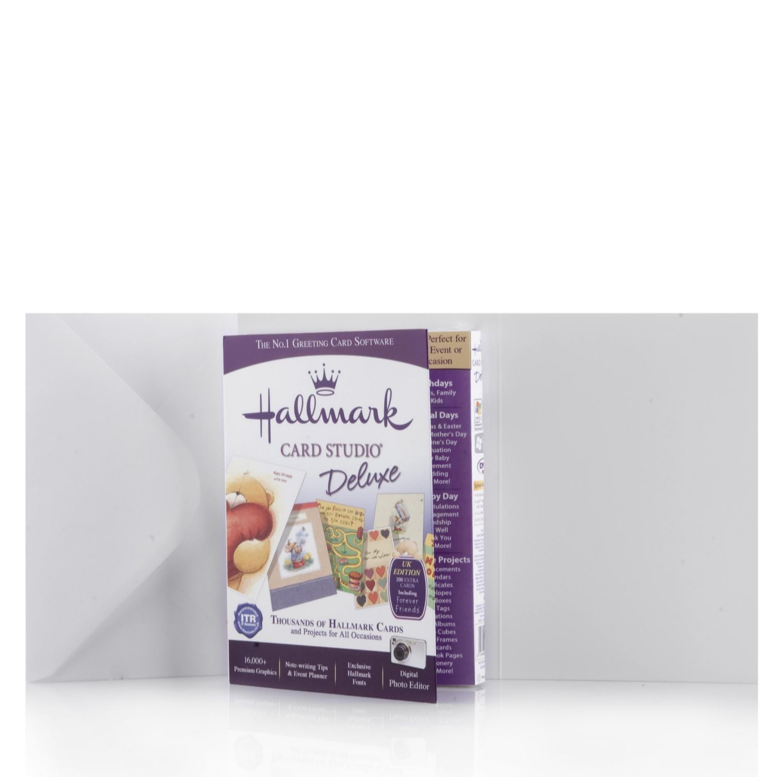 Hallmark Card Studio Deluxe with 20 Hallmark Cards/Envelopes QVC UK