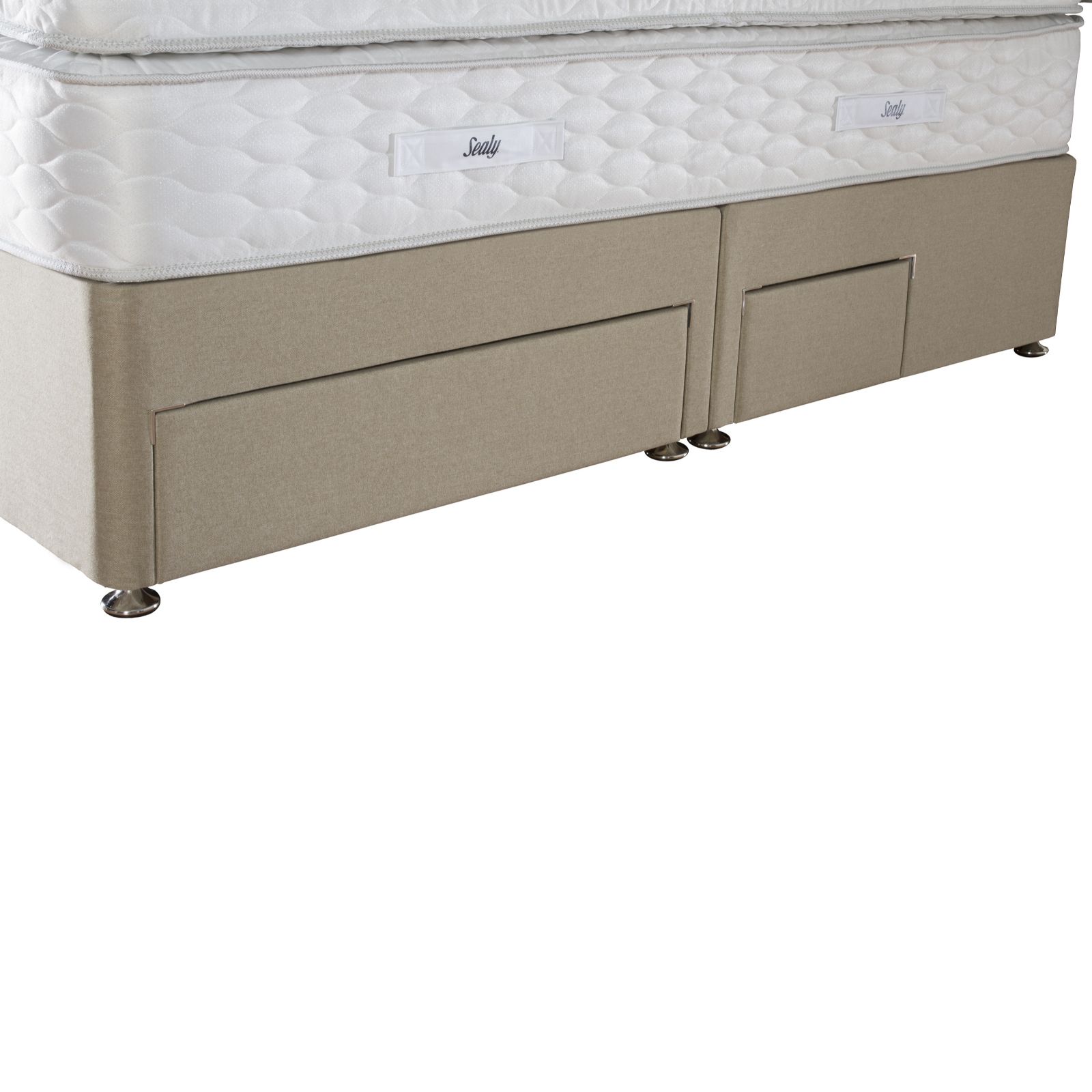 Sealy Posturepedic Pocket 1400 Springs Geltex Box Top Mattress & Divan