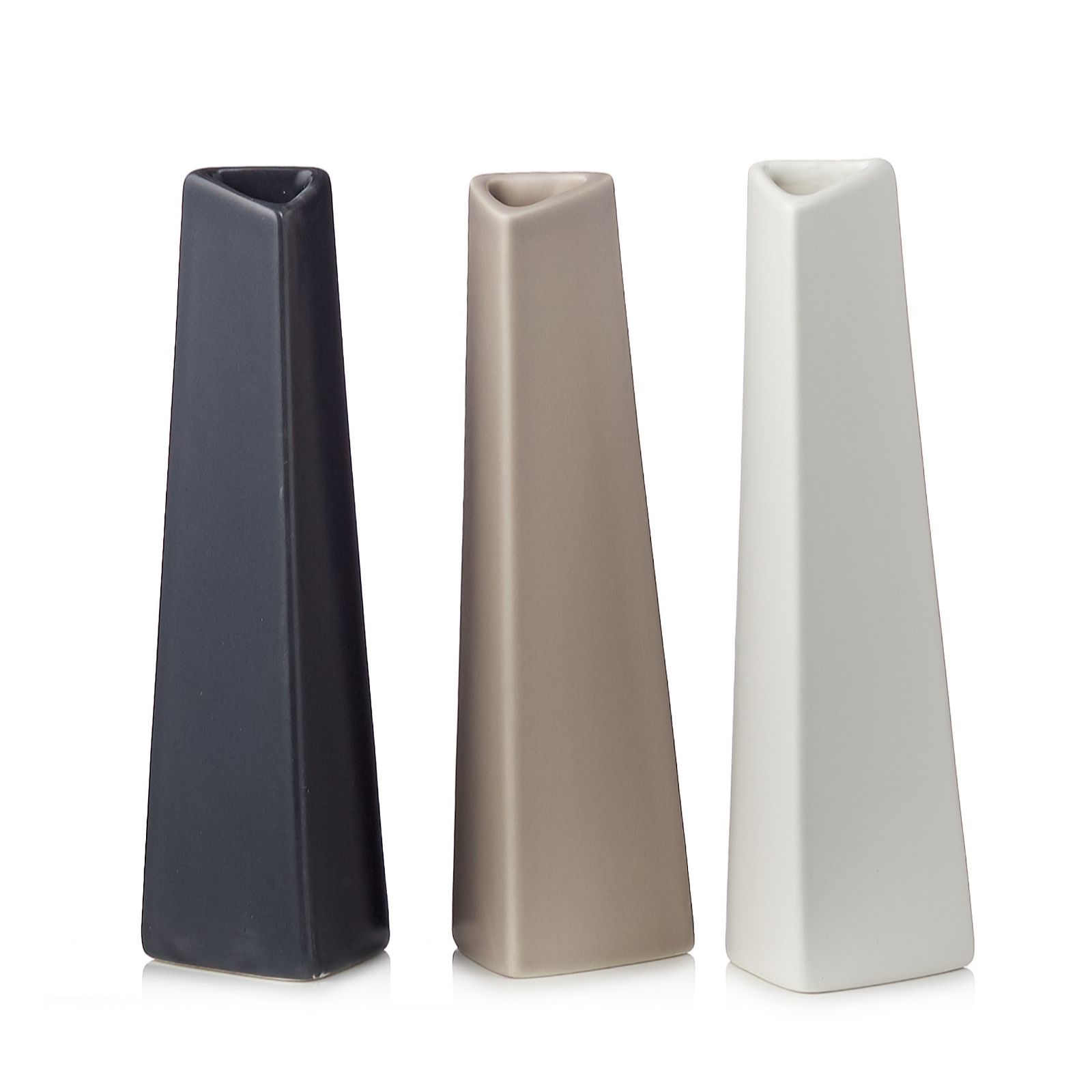 K By Kelly Hoppen Set Of 3 Vases Qvc Uk