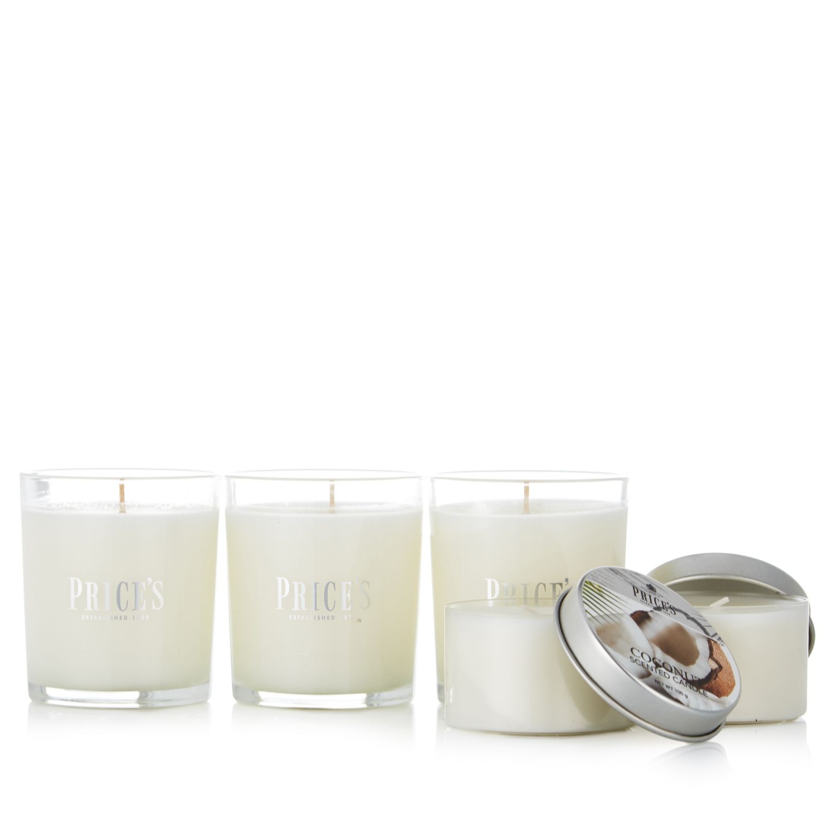 Price's Candles 5 Piece Candle Set QVC UK