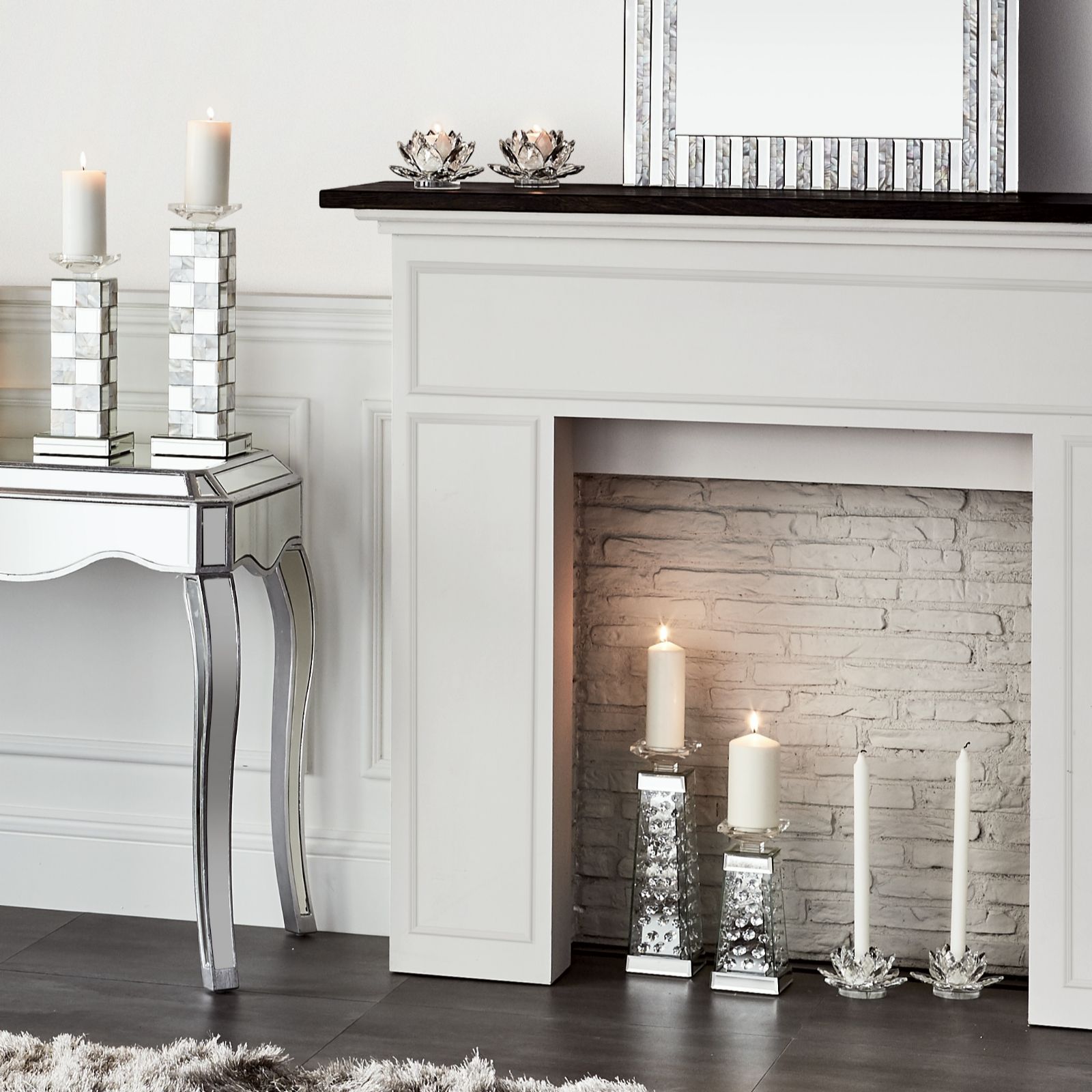 JM by Julien Macdonald Encapsulated Crystal Candle Holder QVC UK