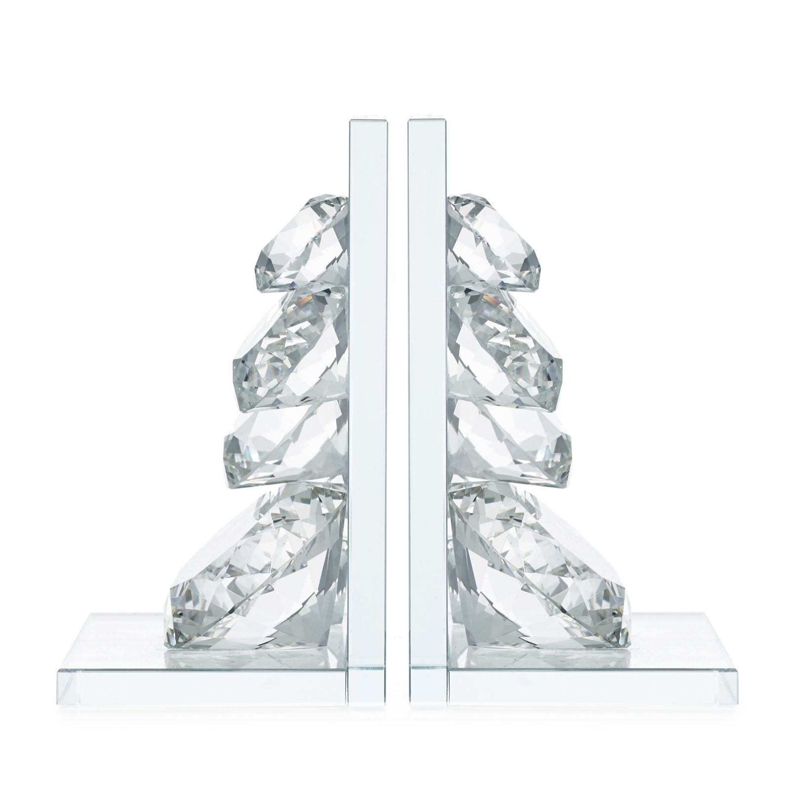 JM by Julien Macdonald Jewelled Crystal Bookends QVC UK