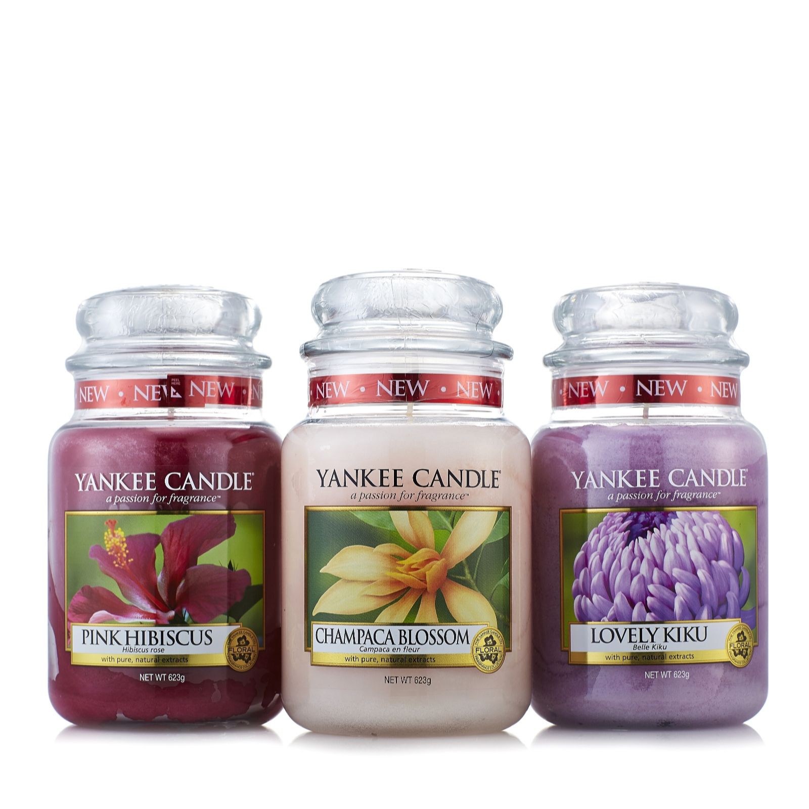 Yankee Candle Set of 3 Exotic Bloom Large Jars Page 1 QVC UK